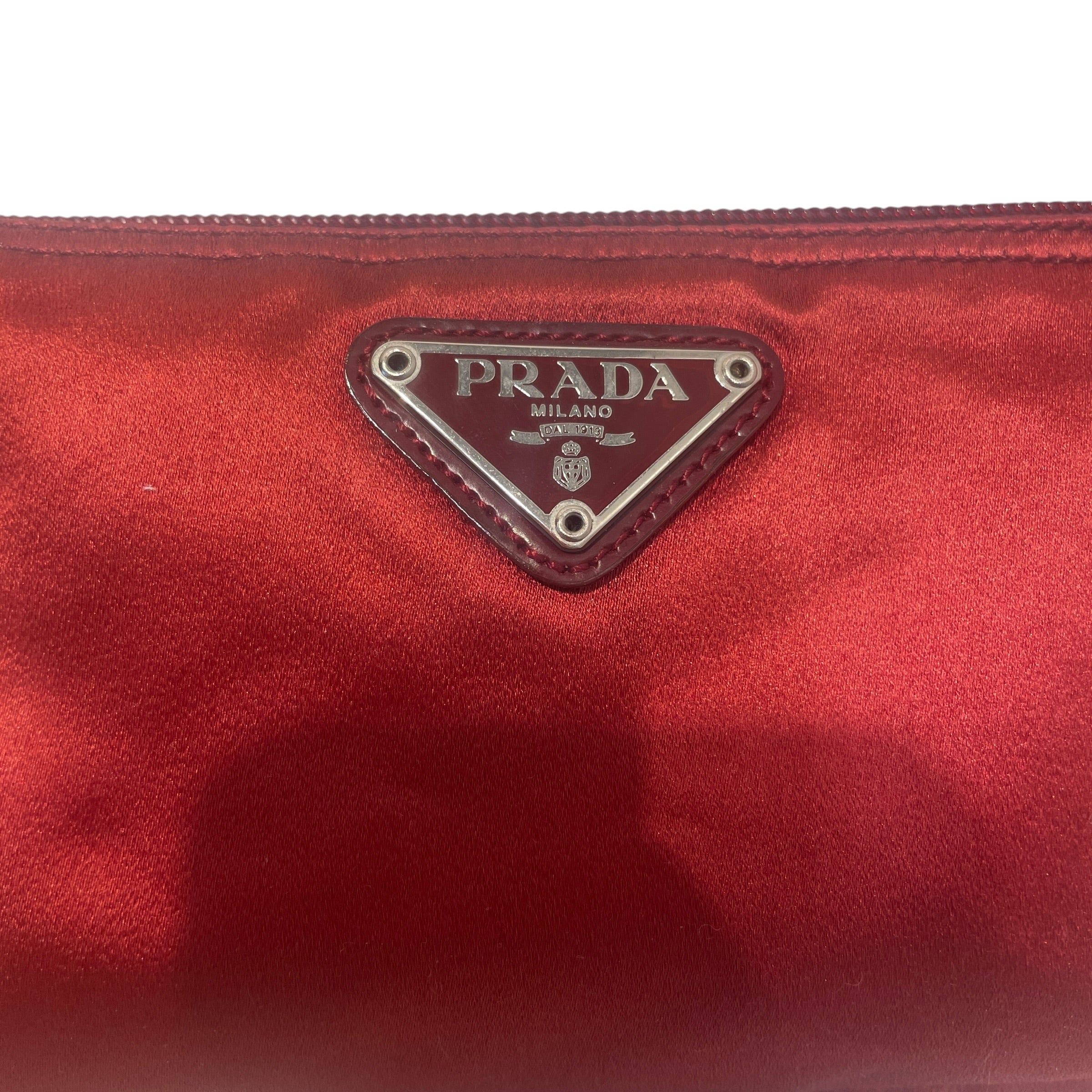 PRADA/Pouch/Nylon/RED/Logo Pouch view 2