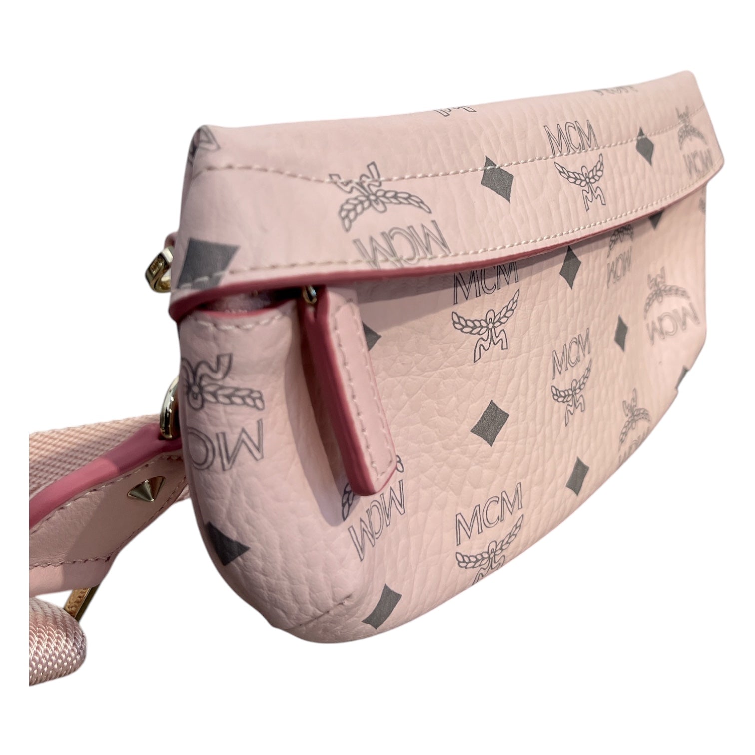 MCM/Hand Bag/Leather/PNK/visetos small fursten belt view 4