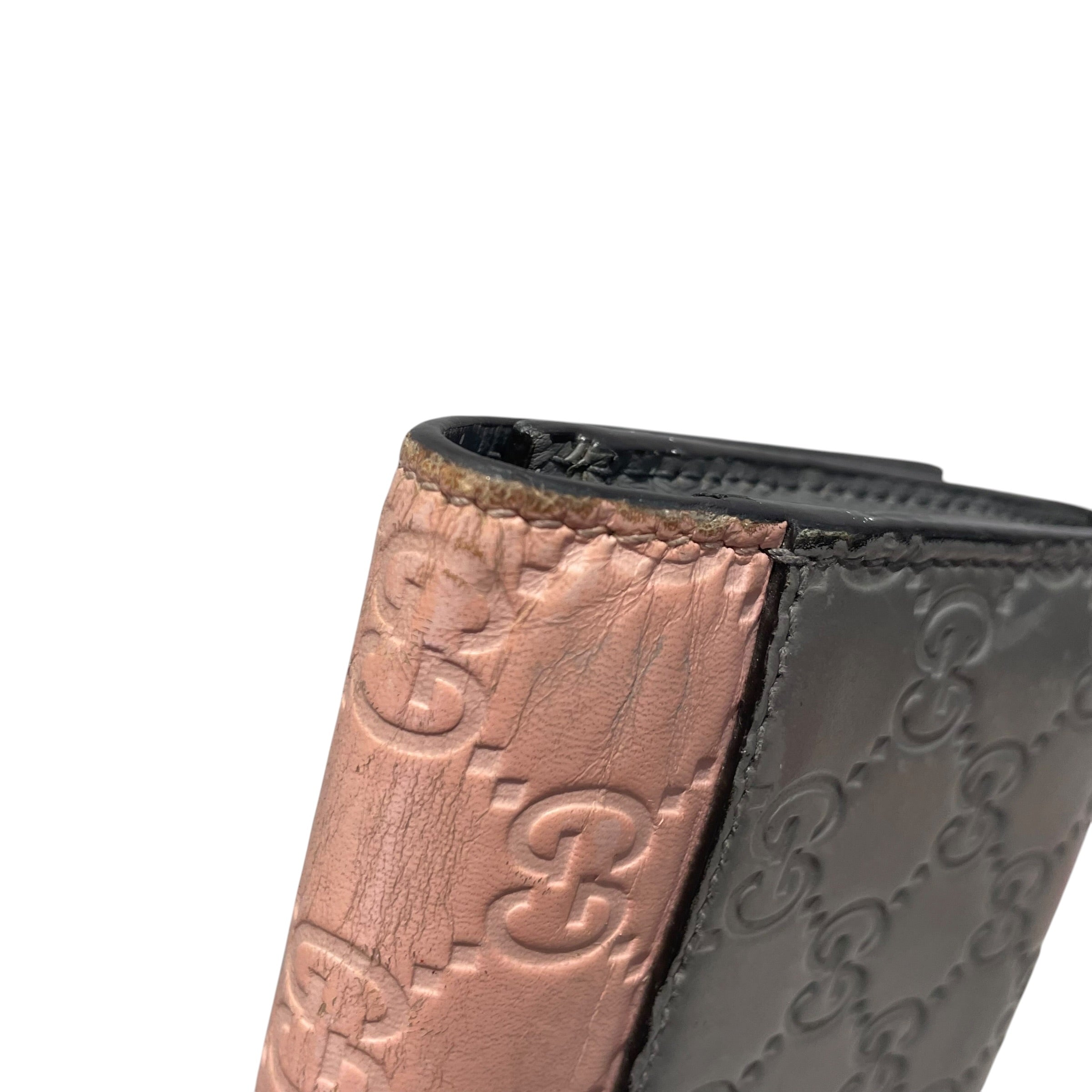 GUCCI/Long Wallet/Leather/PNK/L's/PNK & GRY Guccissima view 10