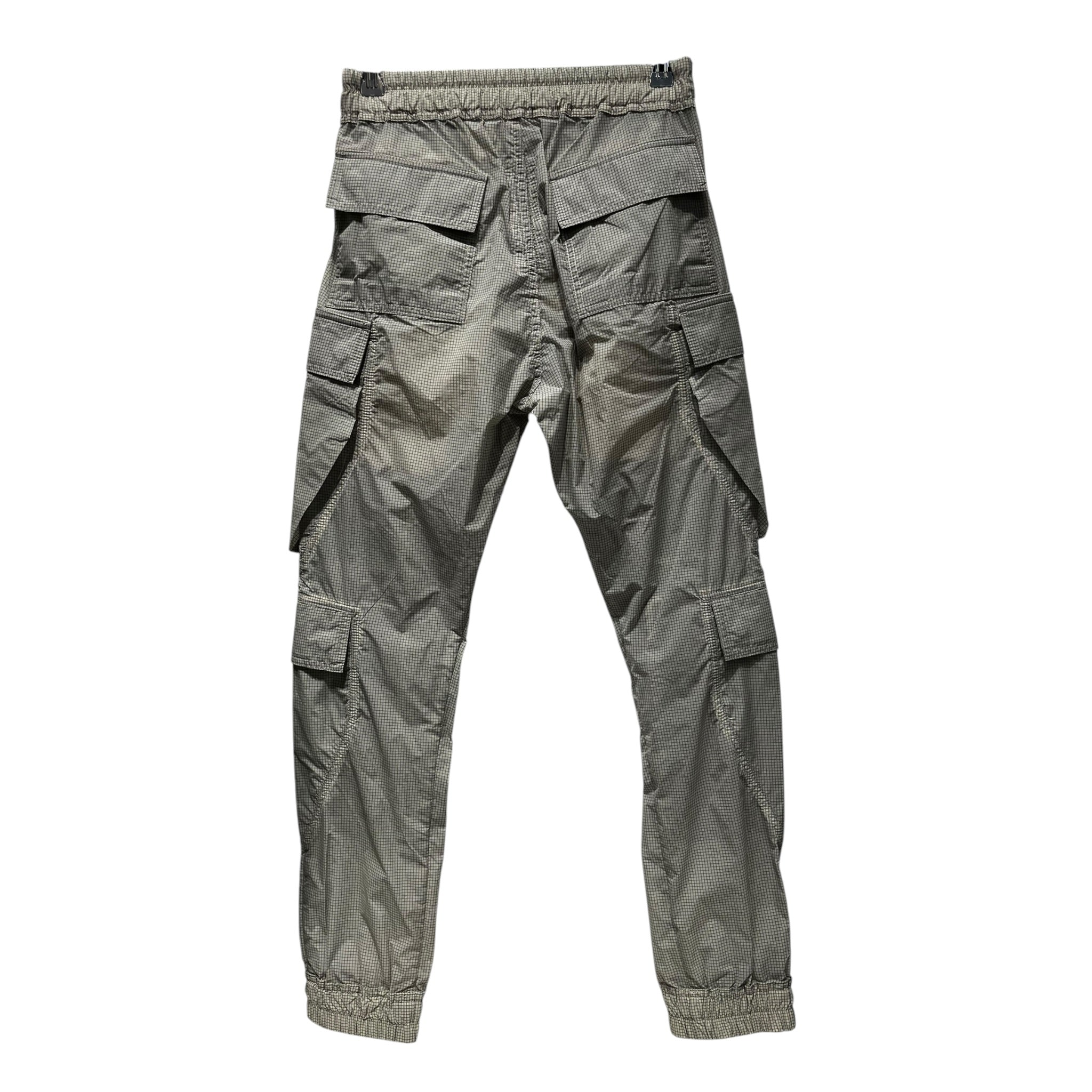 Rick Owens/Cargo Pants/44/Nylon/GRY/Plaid/ view 2