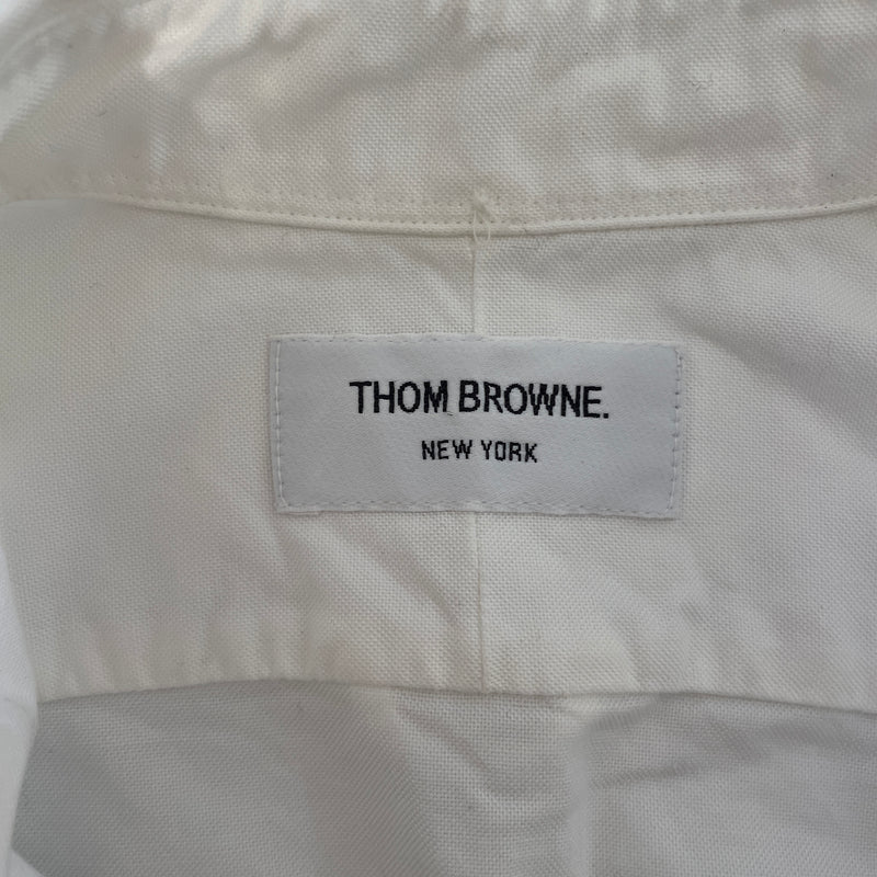 THOM BROWNE. NEW YORK/LS Dress/1/Cotton/WHT/