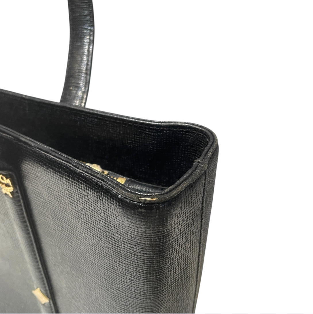 MCM/Tote Bag/Leather/BLK/H9906 view 6