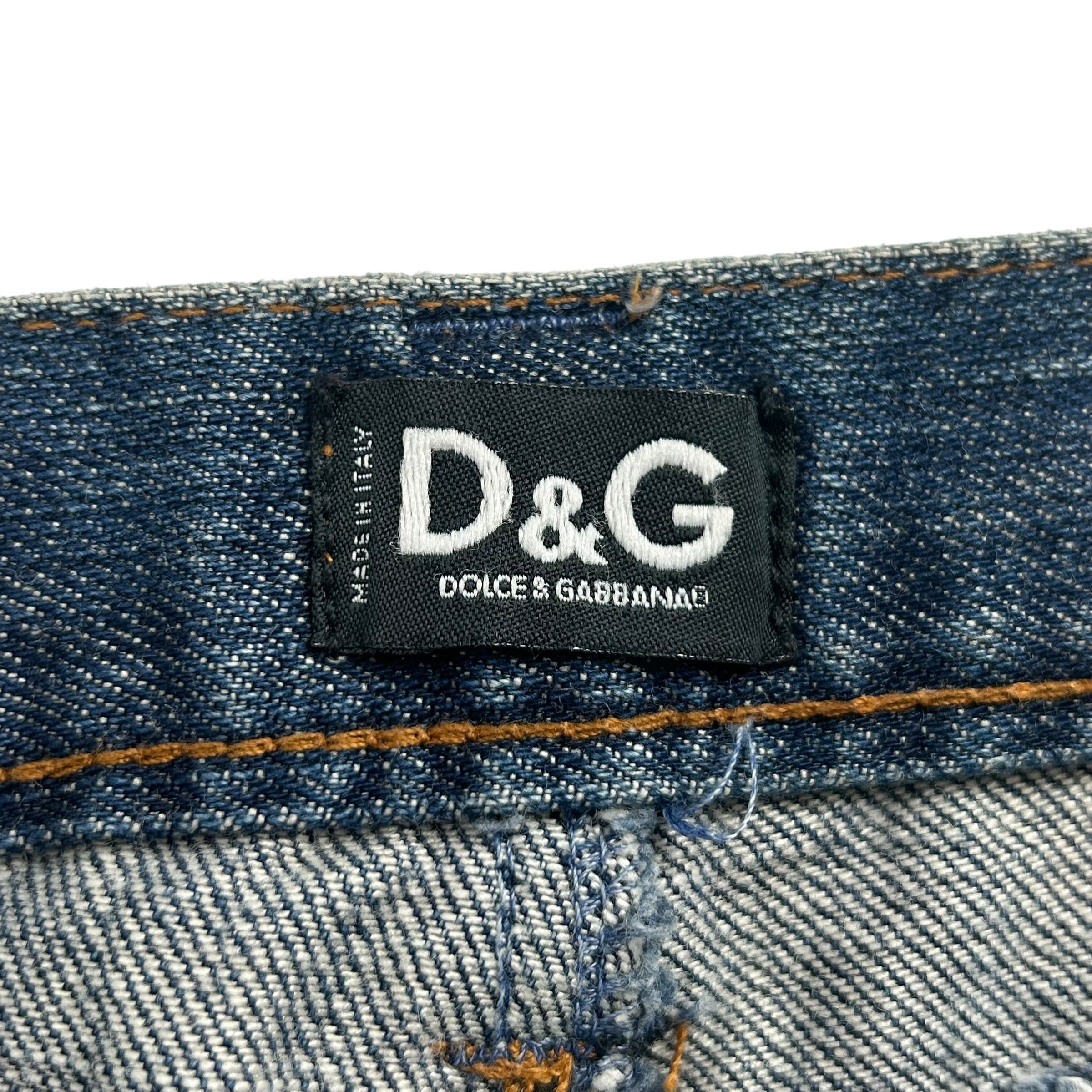 D&G/Bottoms/31/Cotton/IDG/SIDE PRINT FLARE view 3