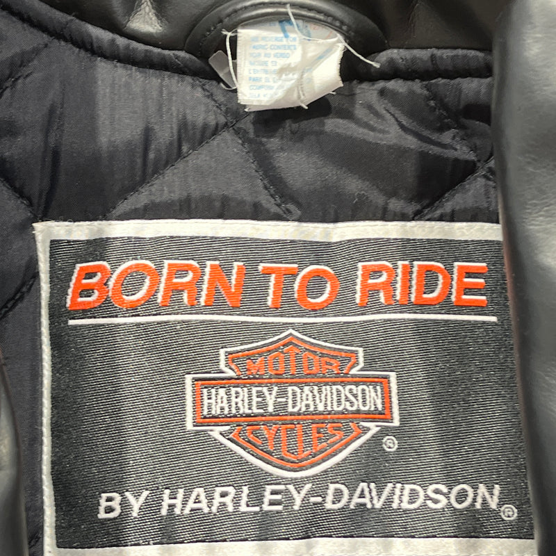 HARLEY DAVIDSON/Leather Jkt/S/BLK/