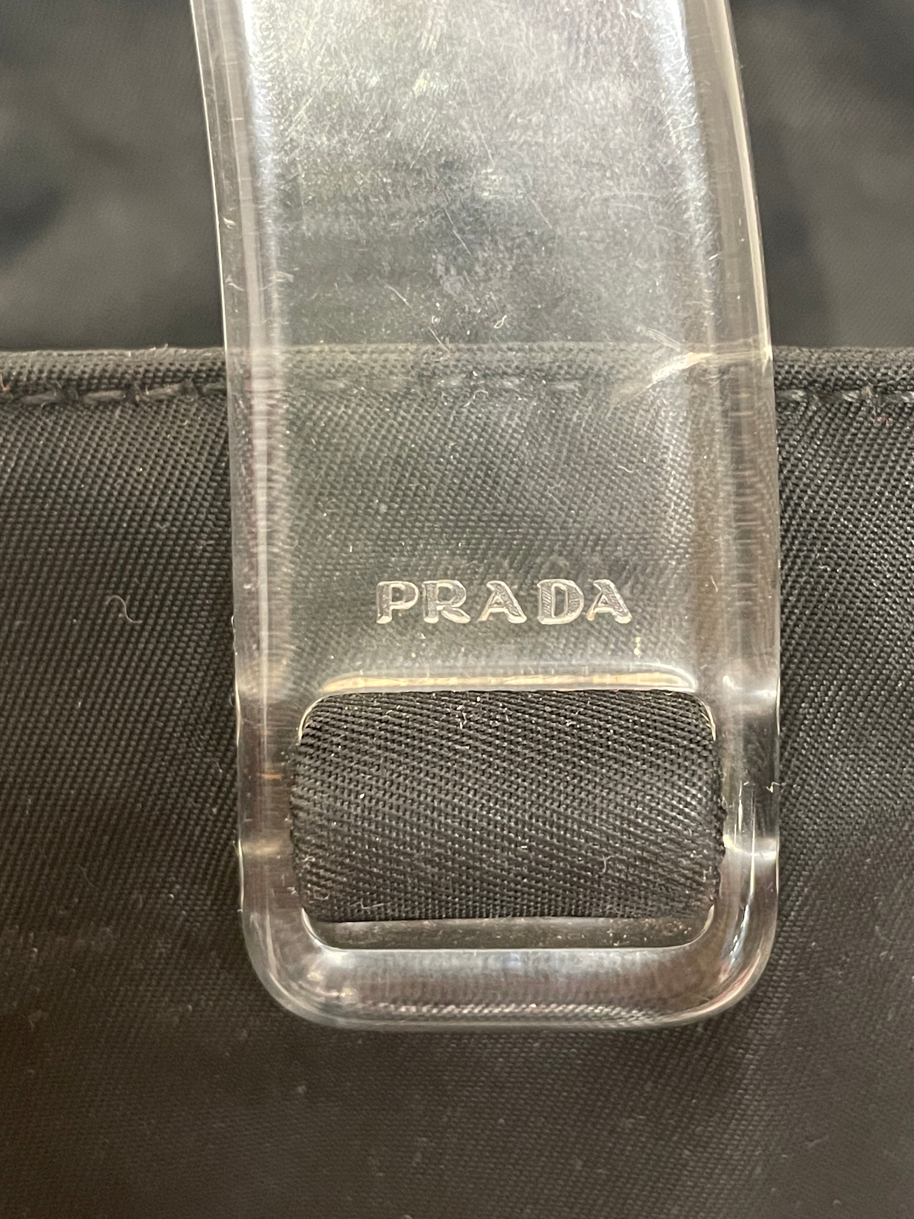 PRADA/Bag/Nylon/BLK/CLEARHANDLES view 6