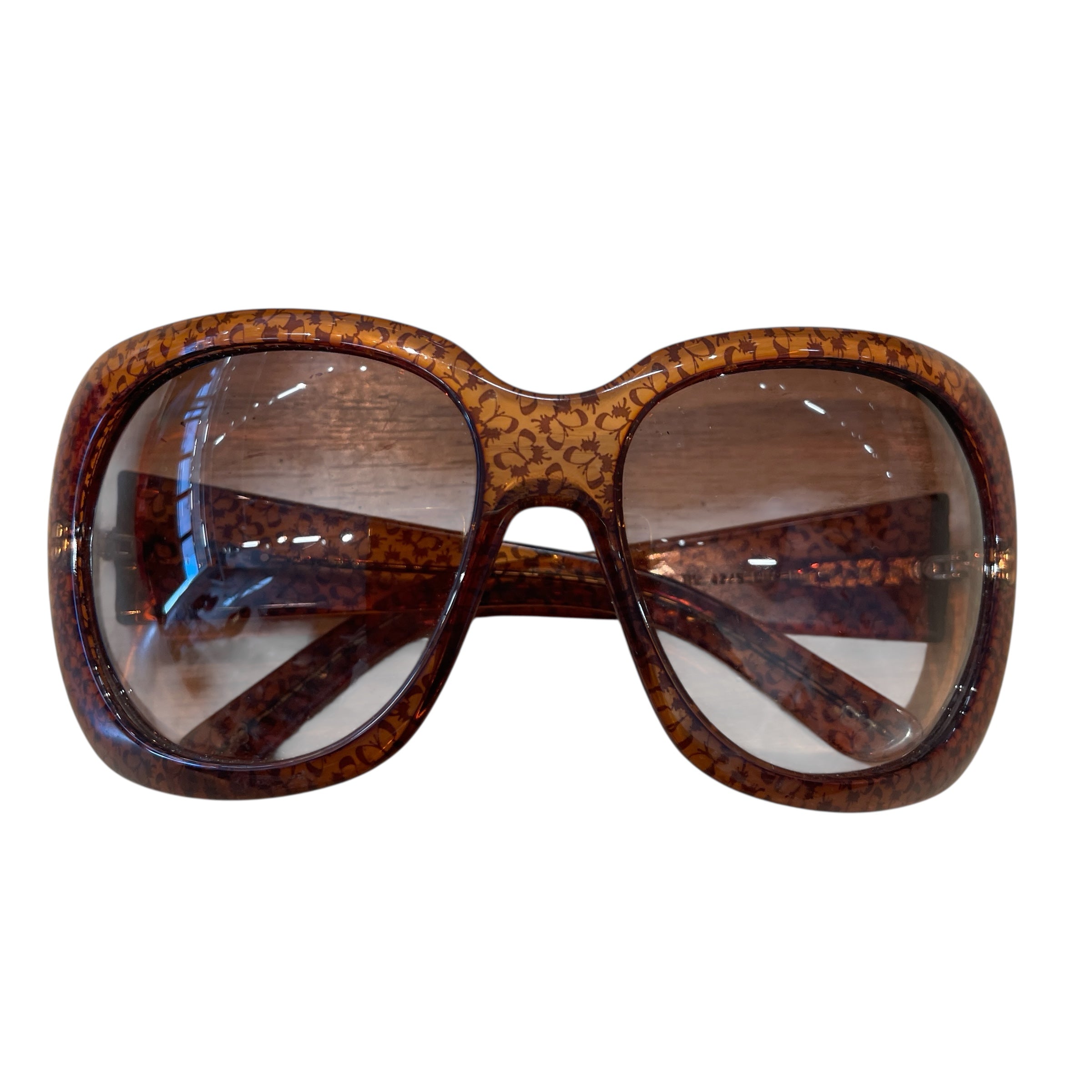 BOTTEGA VENETA/Sunglasses/Celluloid/BRW/BV42/2DPADD6016 BIG LENS view 1