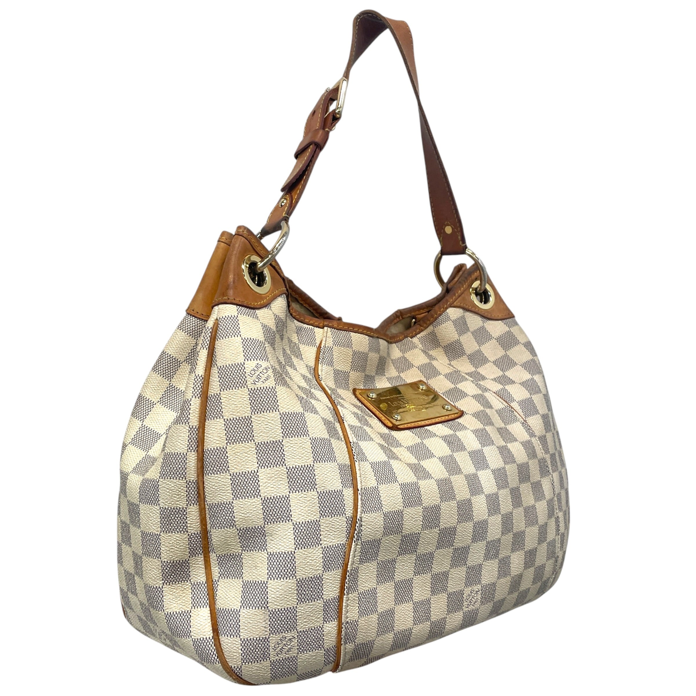 LOUIS VUITTON/Hand Bag/Monogram/Leather/WHT/Damier Azur Galliera view 6
