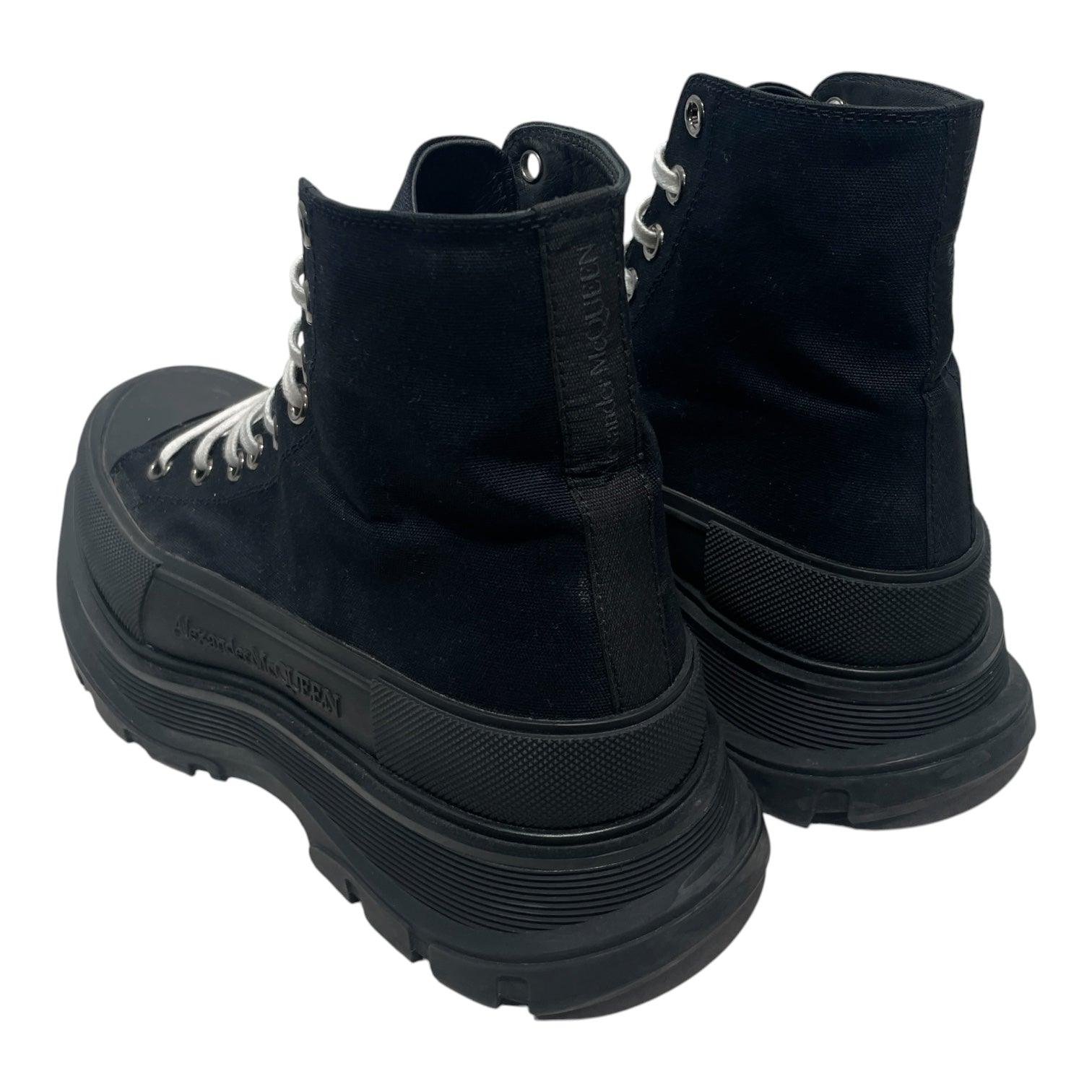 Alexander McQueen/Hi-Sneakers/US 12/Cotton/BLK/TREAD SLICK view 2