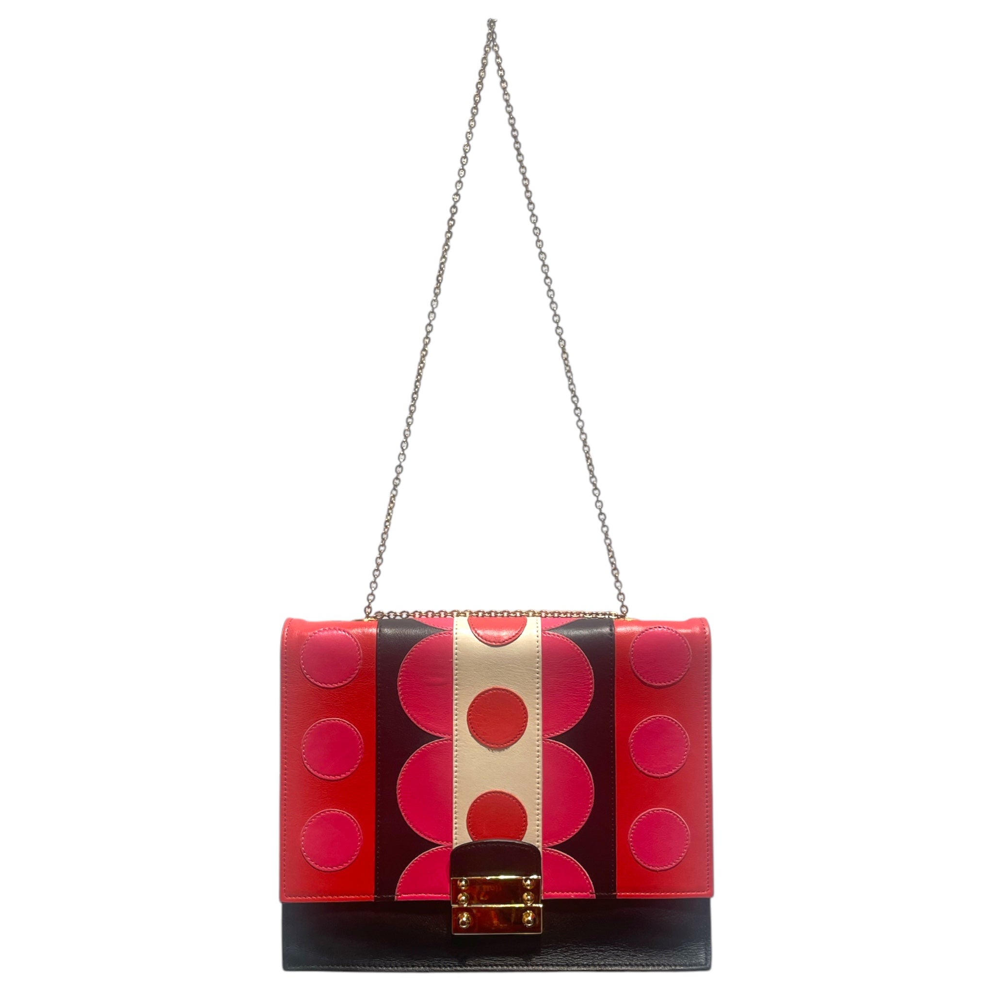 VALENTINO GARAVANI/Cross Body Bag/Polka dot/Leather/MLT/Carmen Polka Dot Chain Bag view 1