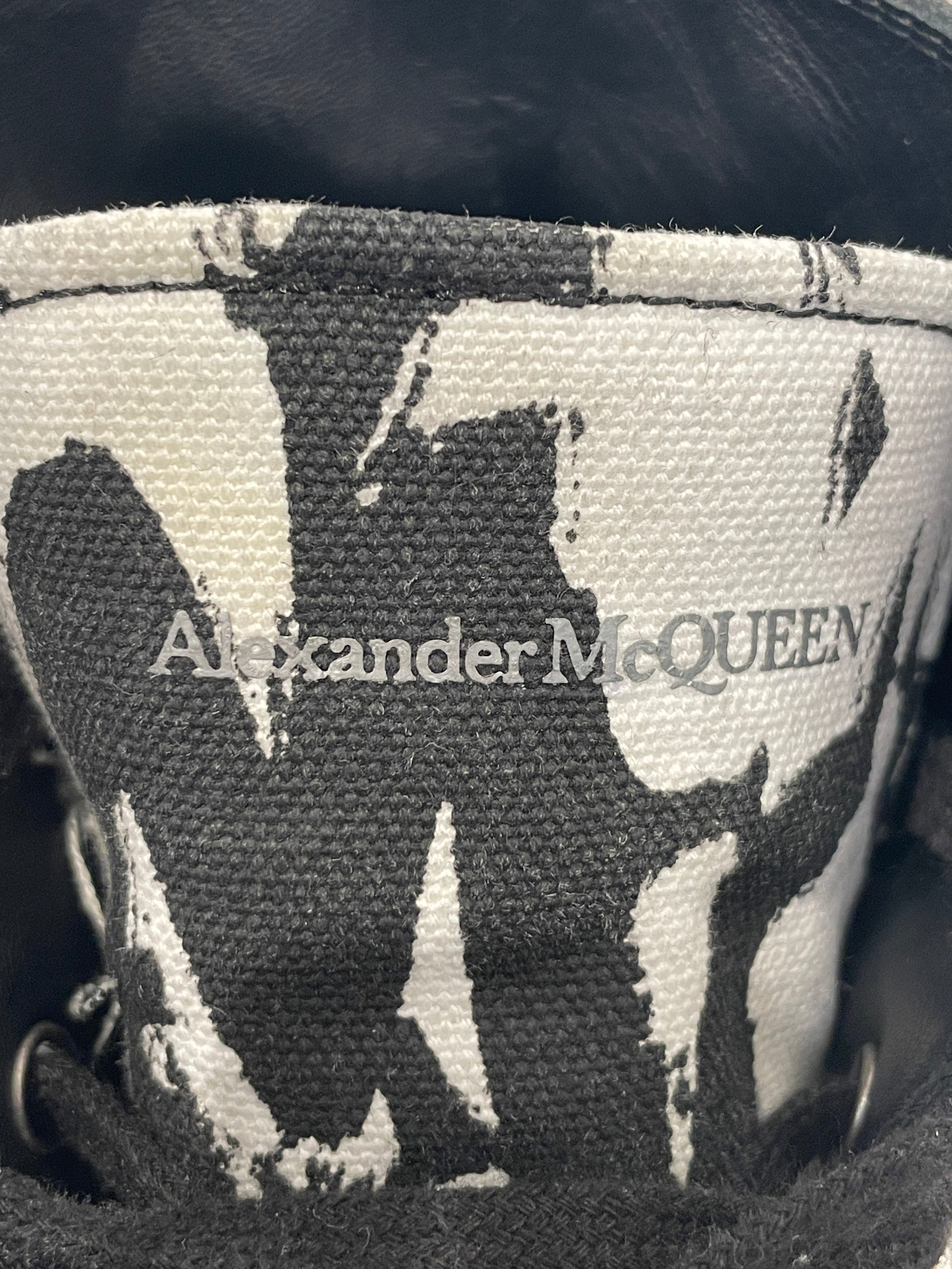 Alexander McQueen/Hi-Sneakers/EU 45/All Over Print/Acrylic/BLK/ view 3