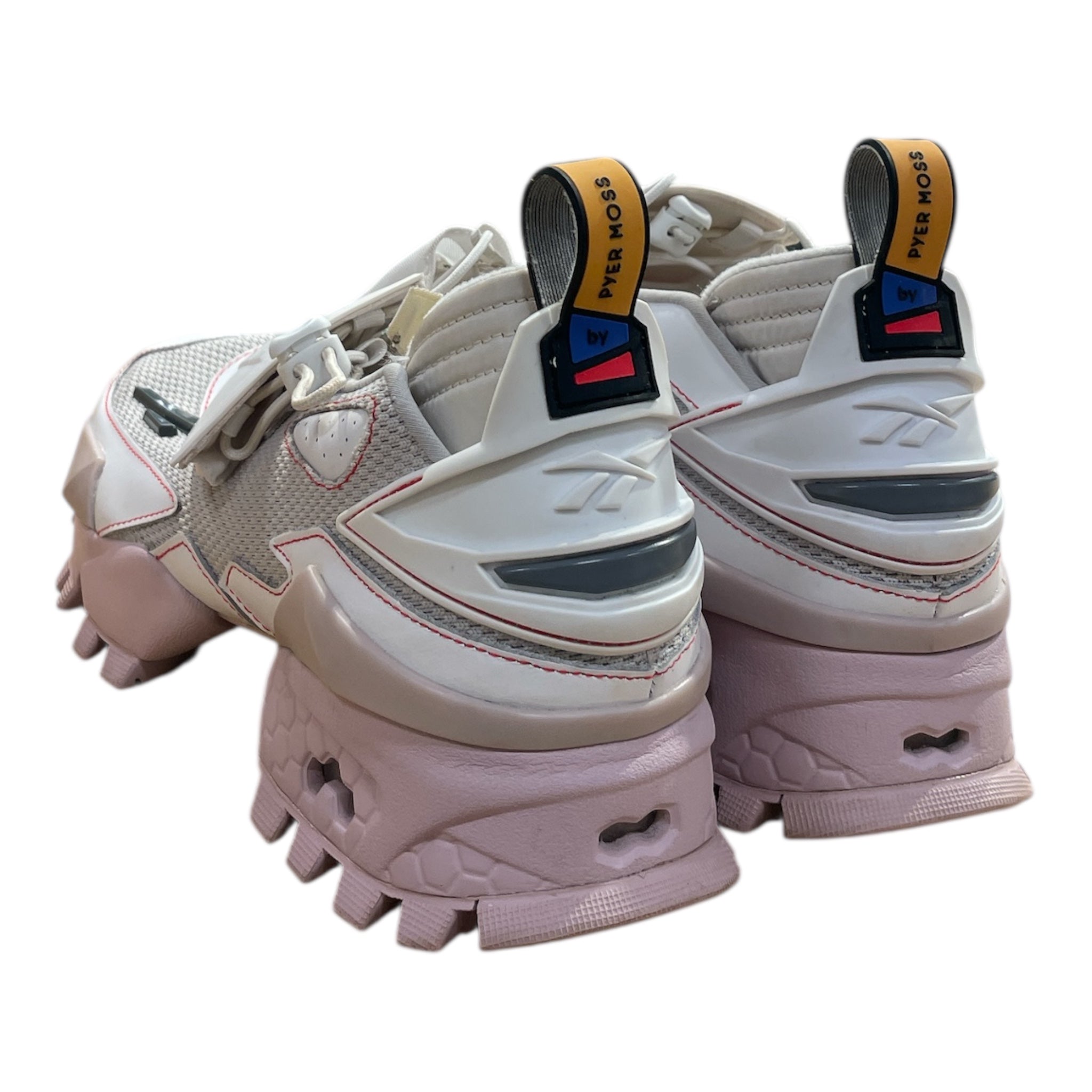 PYER MOSS/Reebok/Low-Sneakers/US 7.5/Cotton/WHT/Experoment 4 Trial Fury PNK view 2