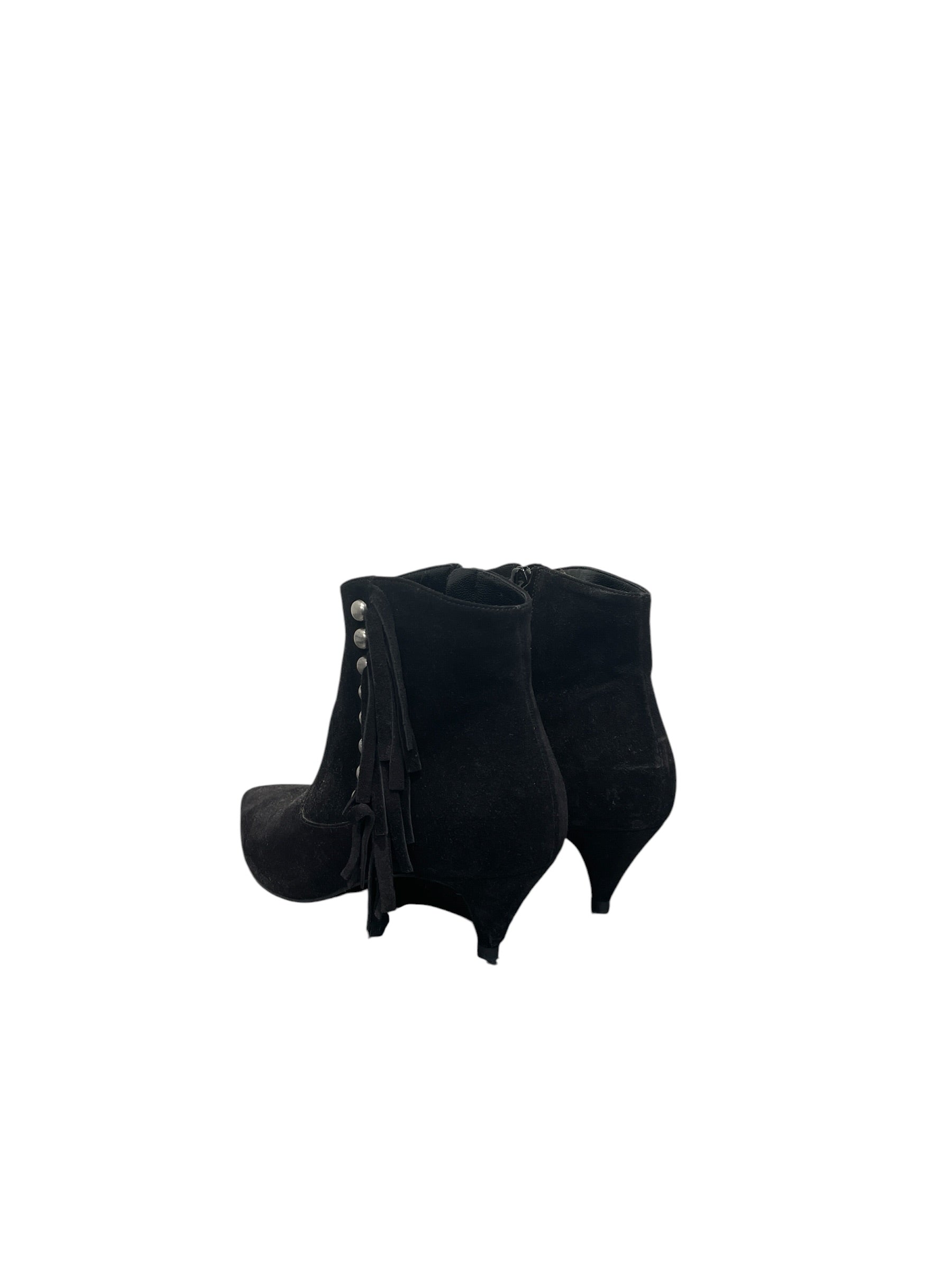 SAINT LAURENT/Boots/EU 35/Suede/BLK/FRINGE CIRCLE STUDS view 2