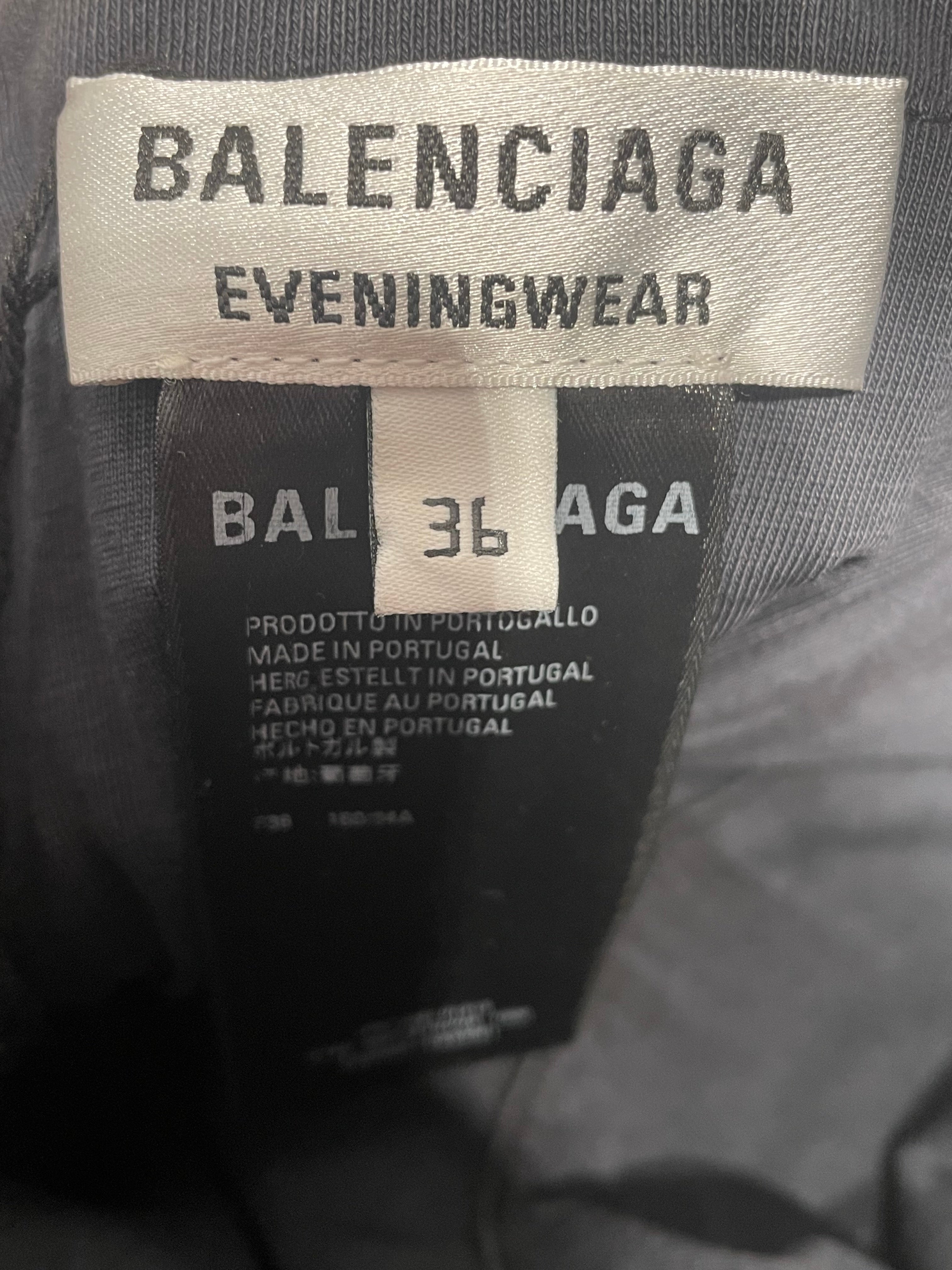 BALENCIAGA/SL Cut & Sew/36/Cotton/GRY/ view 3