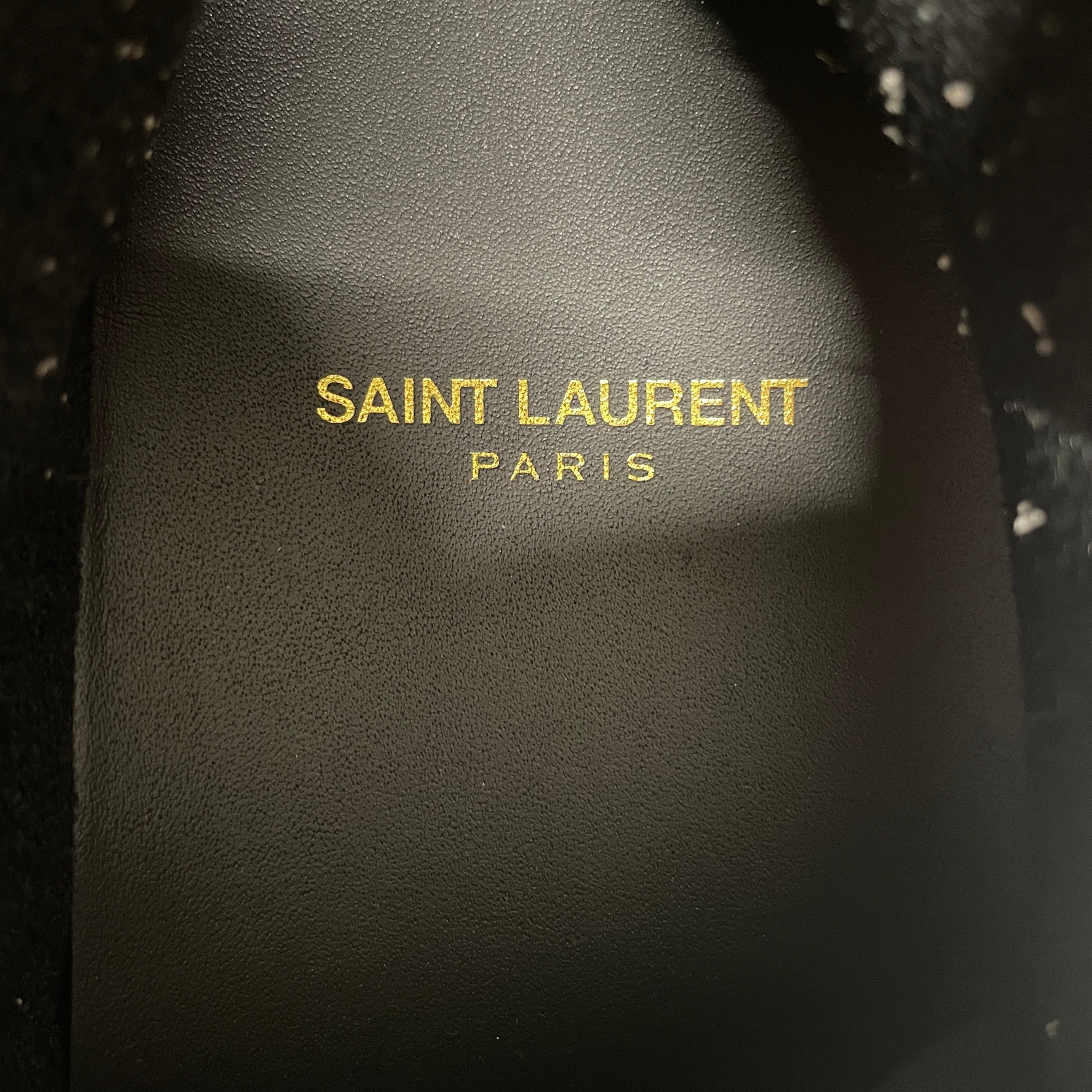 SAINT LAURENT/Low-Sneakers/EU 45/Leather/BLK/SL61, GUM SOLE view 3