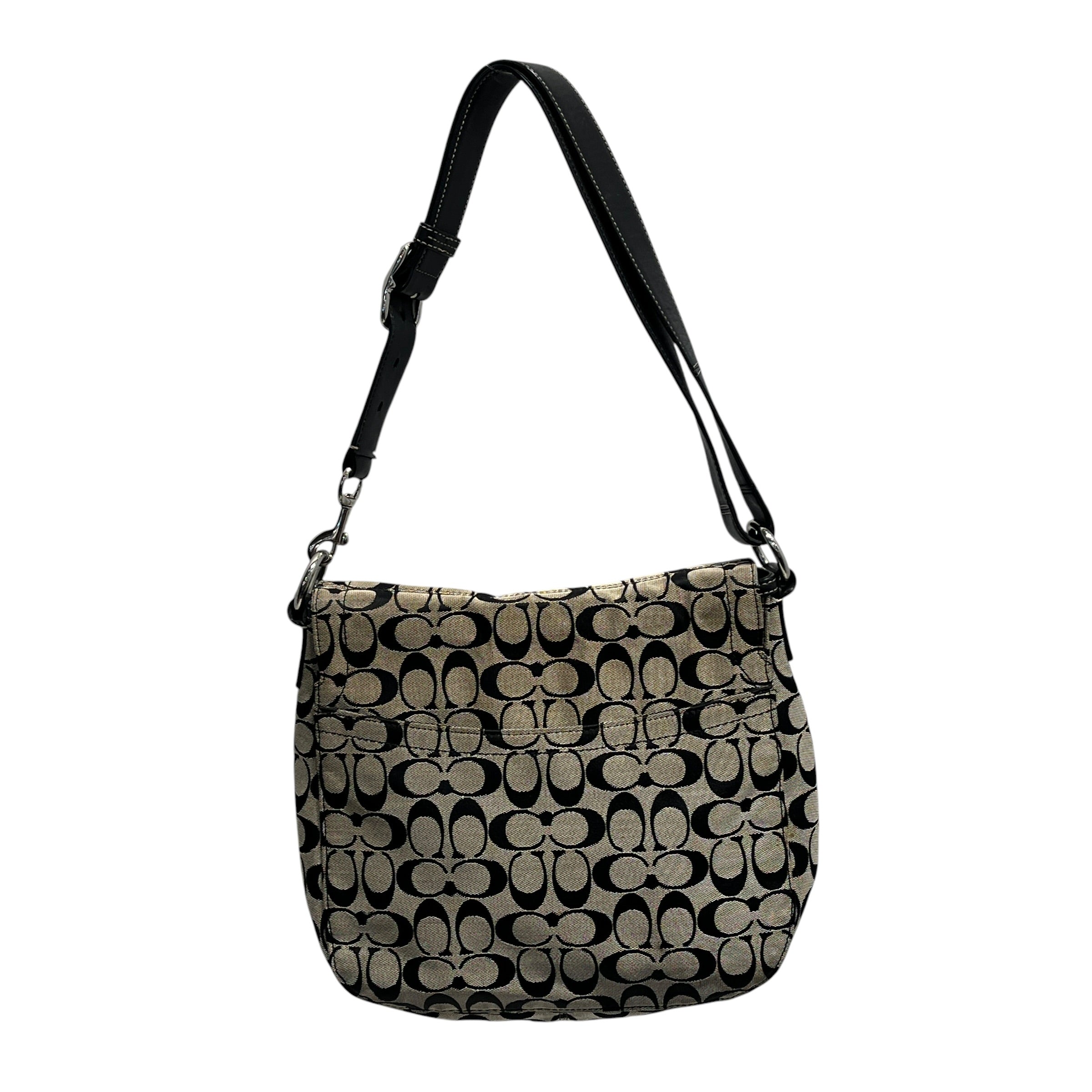 COACH/Hand Bag/All Over Print/Leather/BLK/signature chelsea messenger view 25