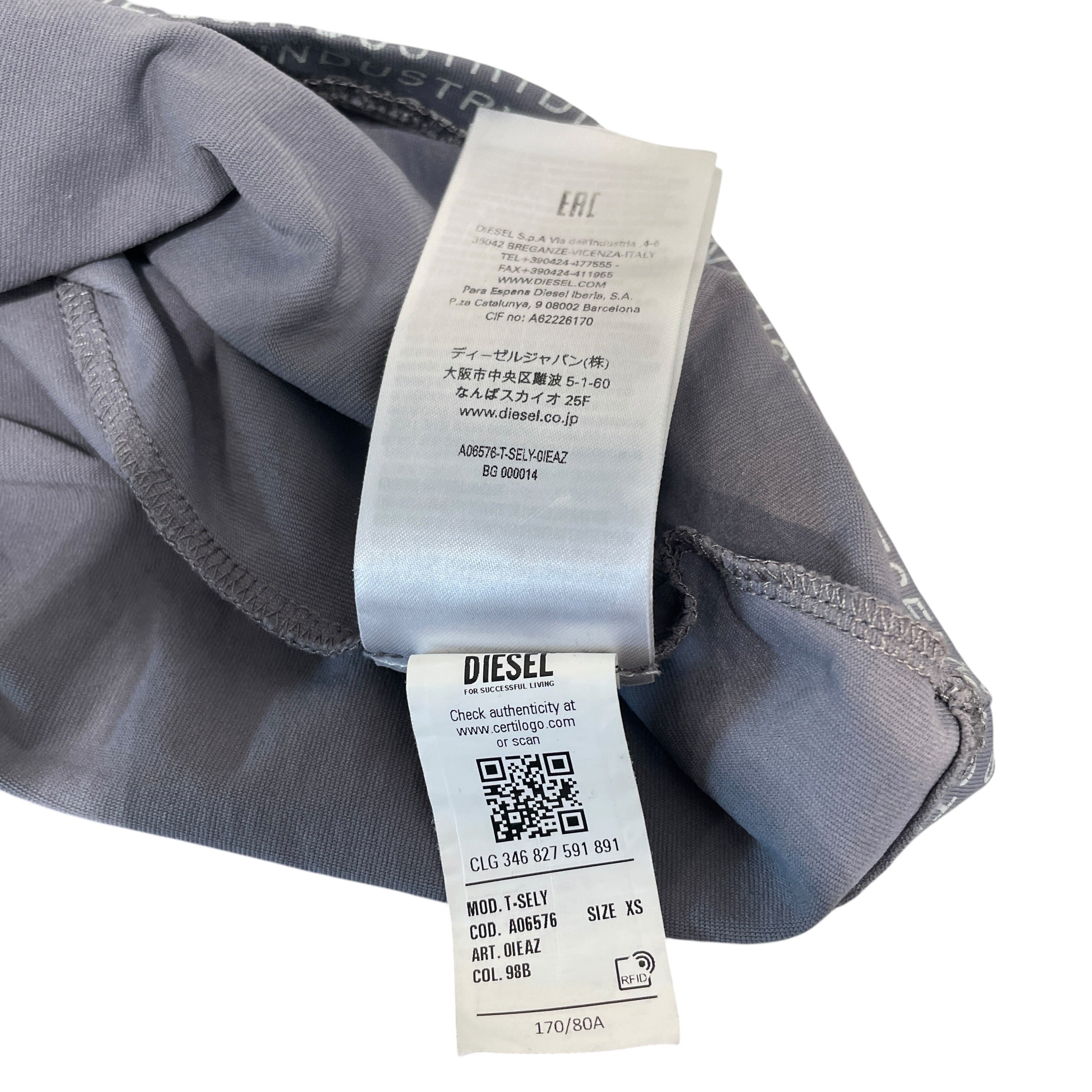 DIESEL/LS Cut & Sew/XS/All Over Print/Polyester/SLV/D Logo view 5