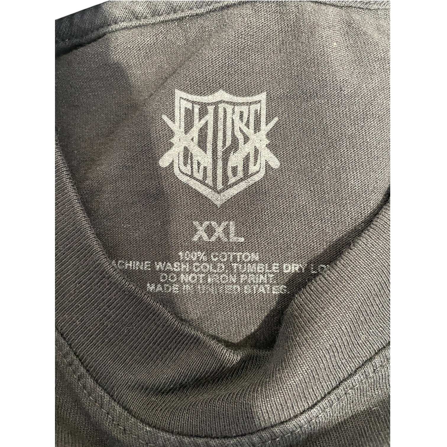 KAWS/T-Shirt/XXL/Cotton/BLK/Let God Sort Em Out Skeleton view 3