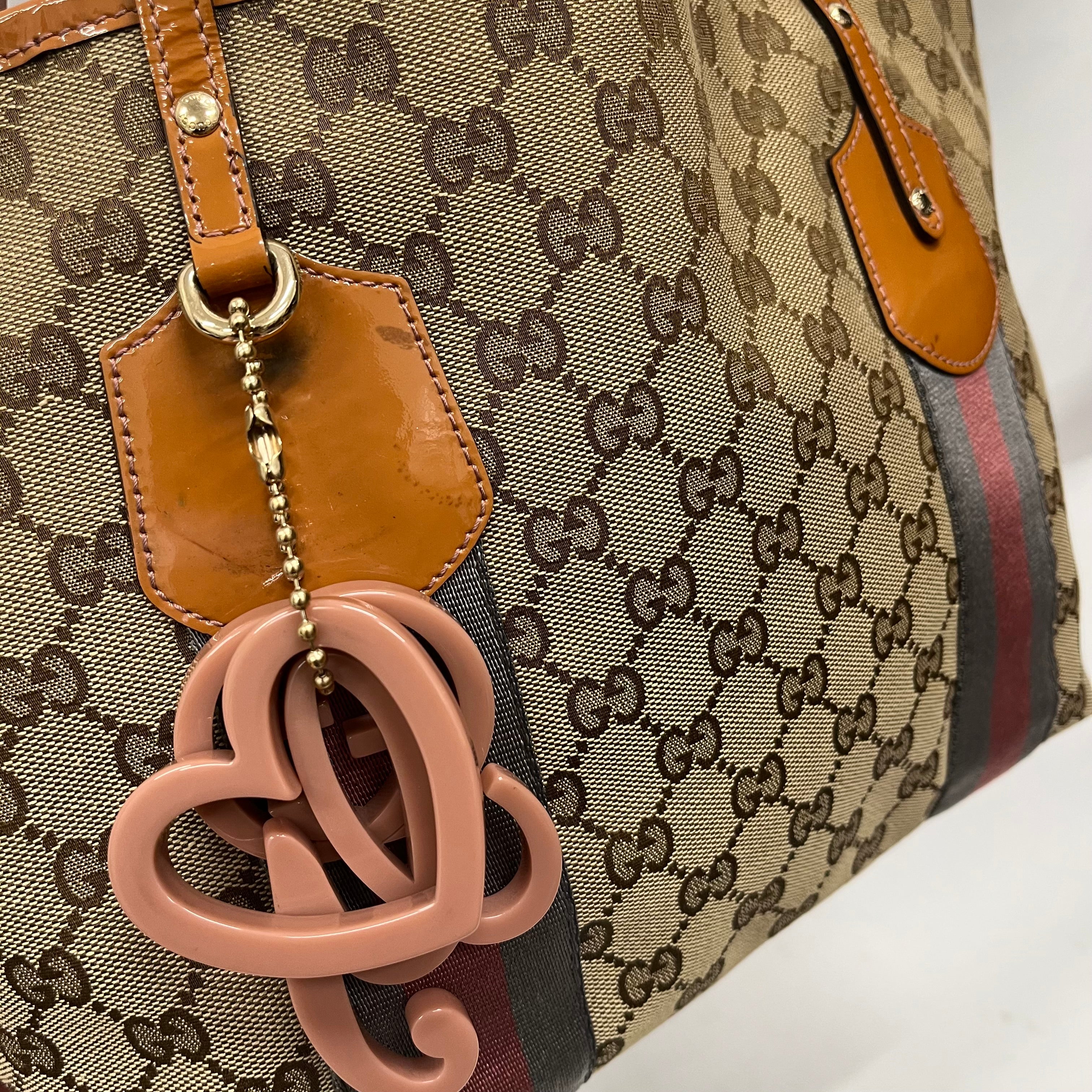 GUCCI/Tote Bag/Monogram/BRW/GG Canvas Jolie view 6