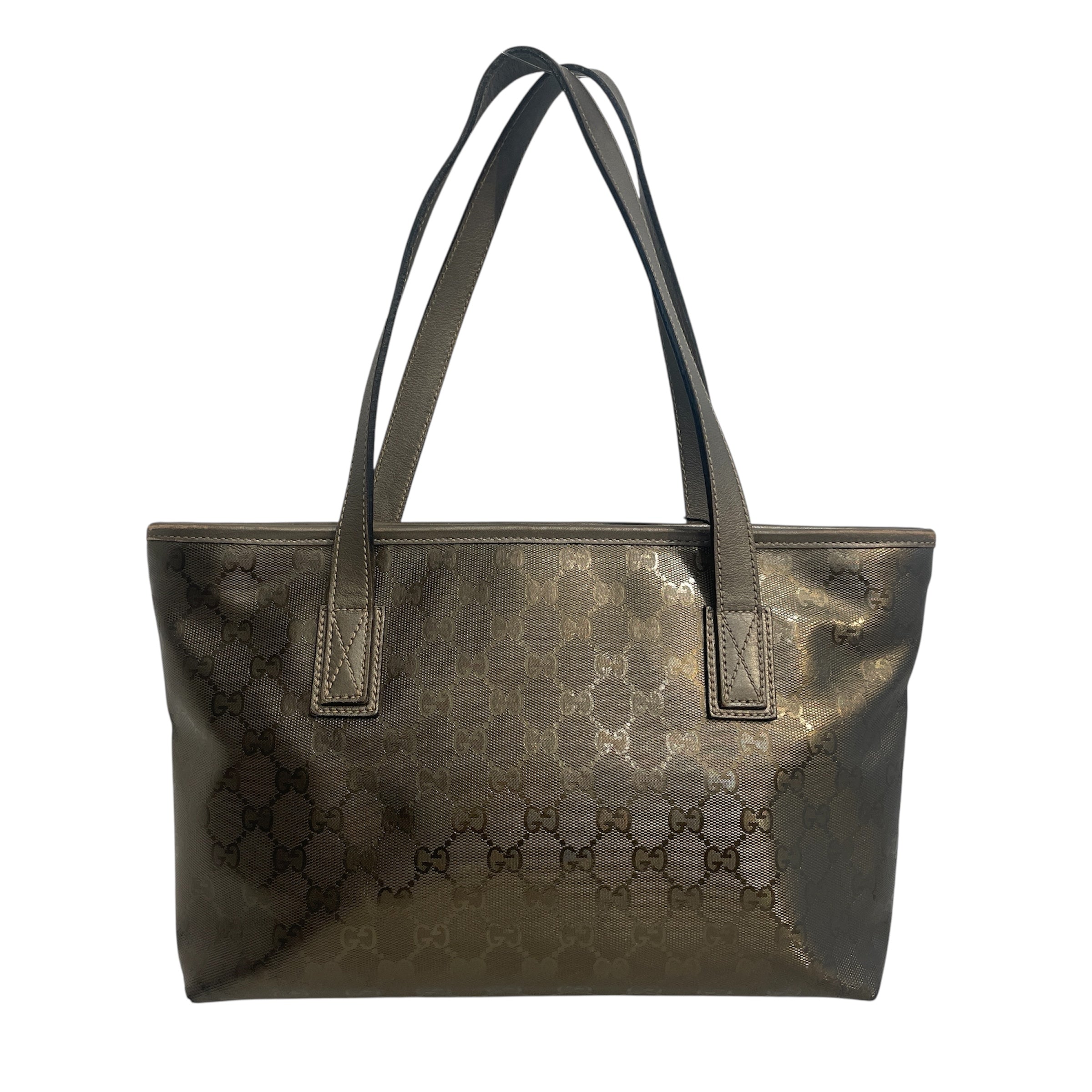 GUCCI/Tote Bag/Monogram/Leather/GRY/Imprime Tote view 2