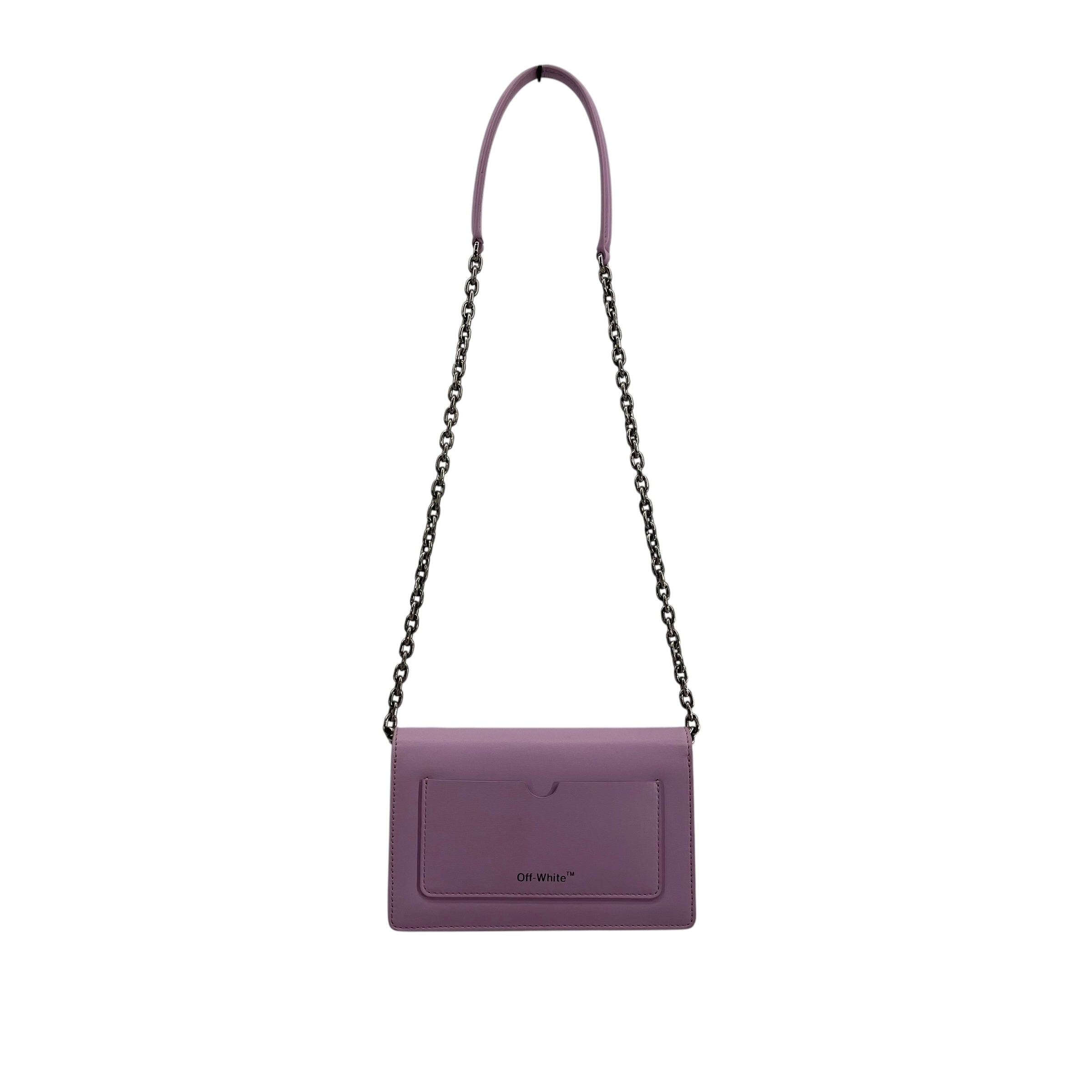 OFF-WHITE/Cross Body Bag/Leather/PPL/SHOULDER BAG LOGO view 3