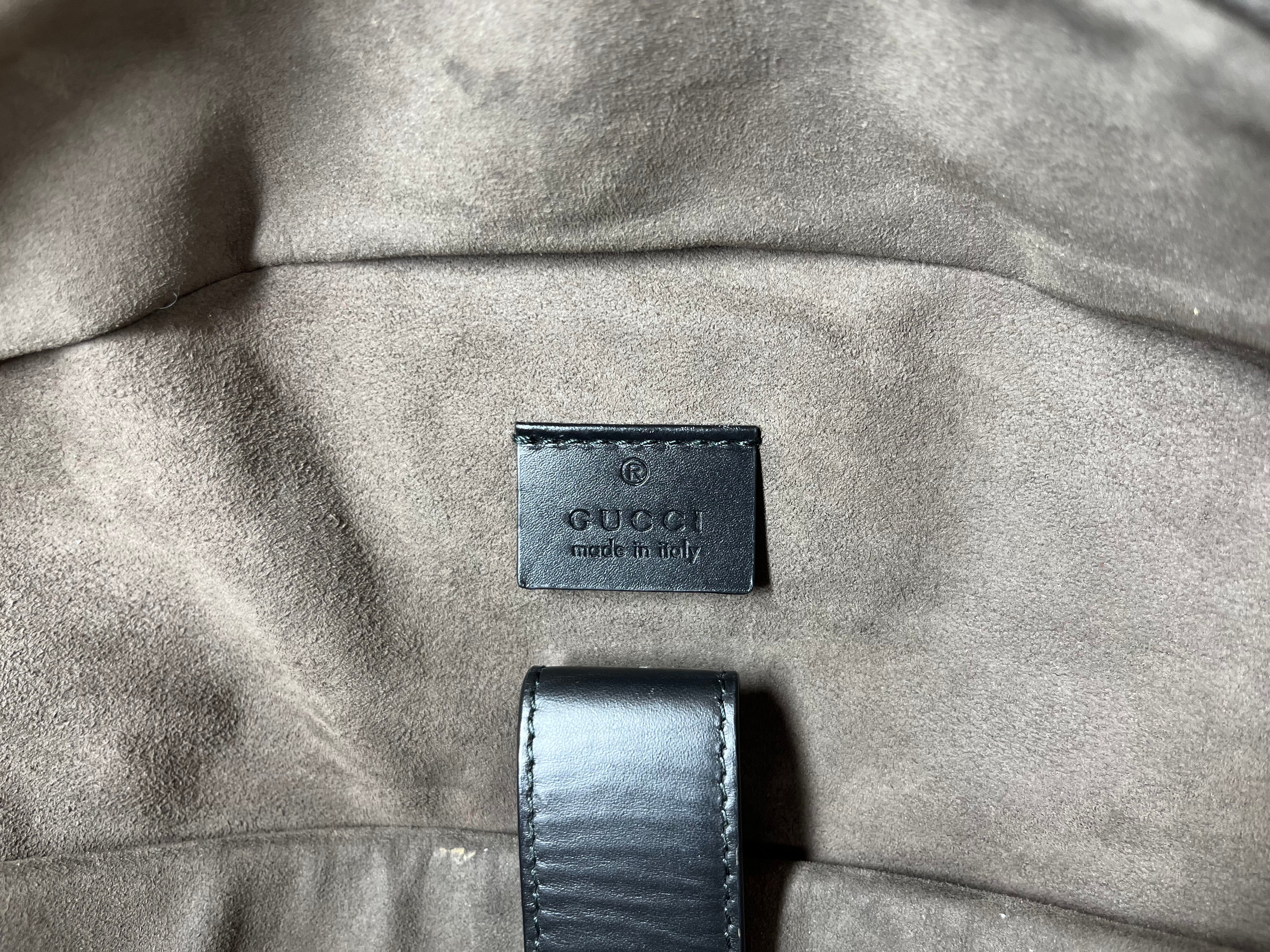 GUCCI/Backpack/Monogram/Leather/BLK/GUCCISSIMA view 3