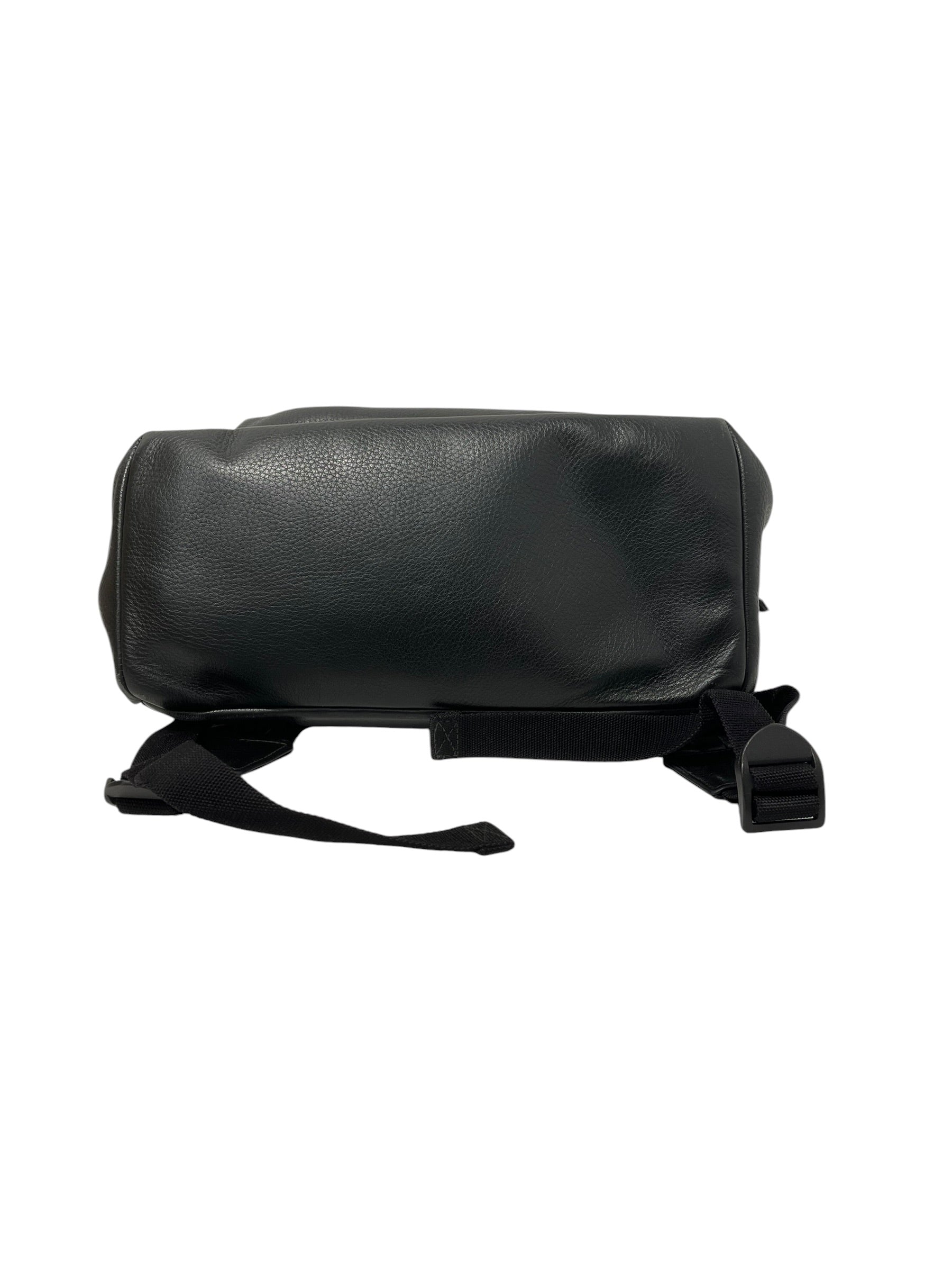 BALENCIAGA/Backpack/Leather/BLK/WHT LOGO view 4