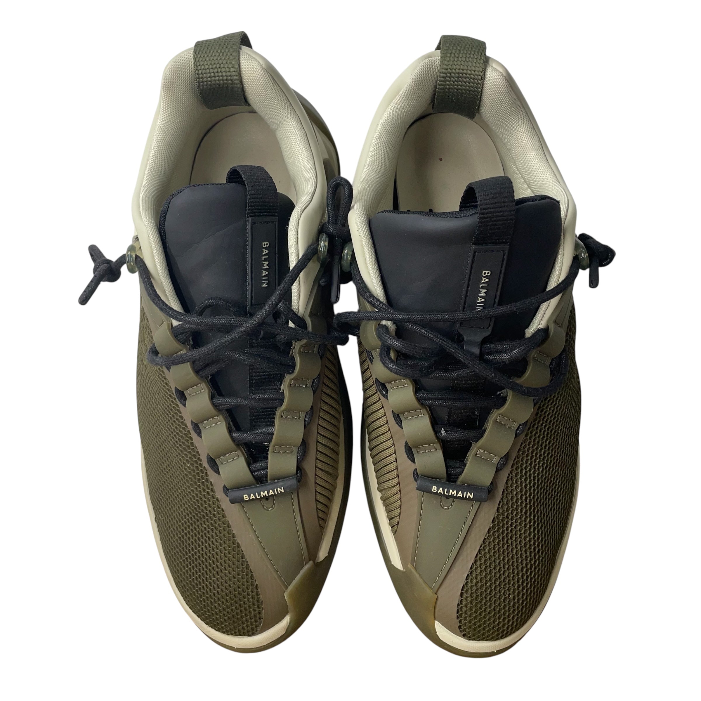 BALMAIN/Low-Sneakers/US 10/Polyester/GRN/Mesh B-runner view 4