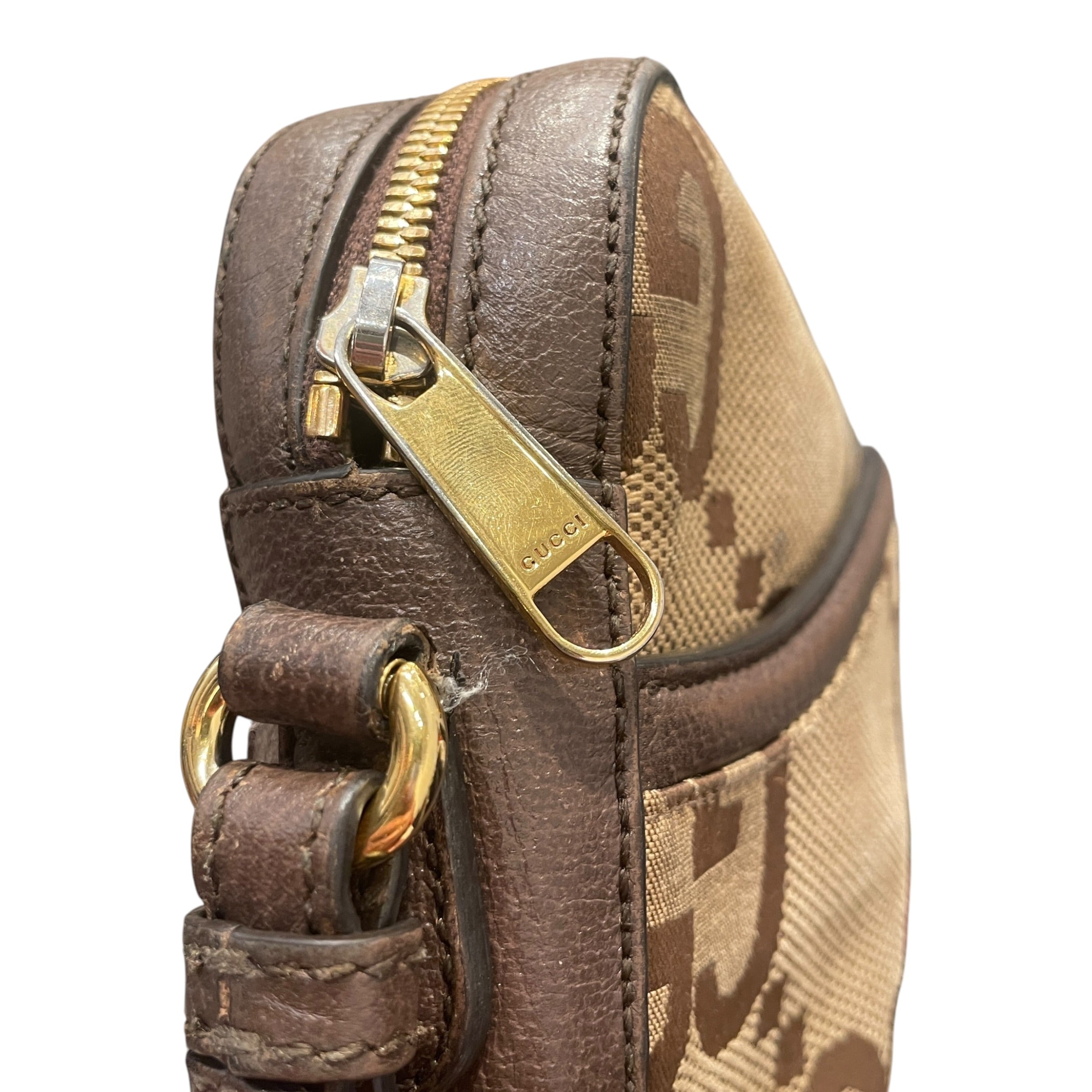 GUCCI/Cross Body Bag/Monogram/Leather/CML/GG LOGO STRIPESTRAP MONOBAG view 6