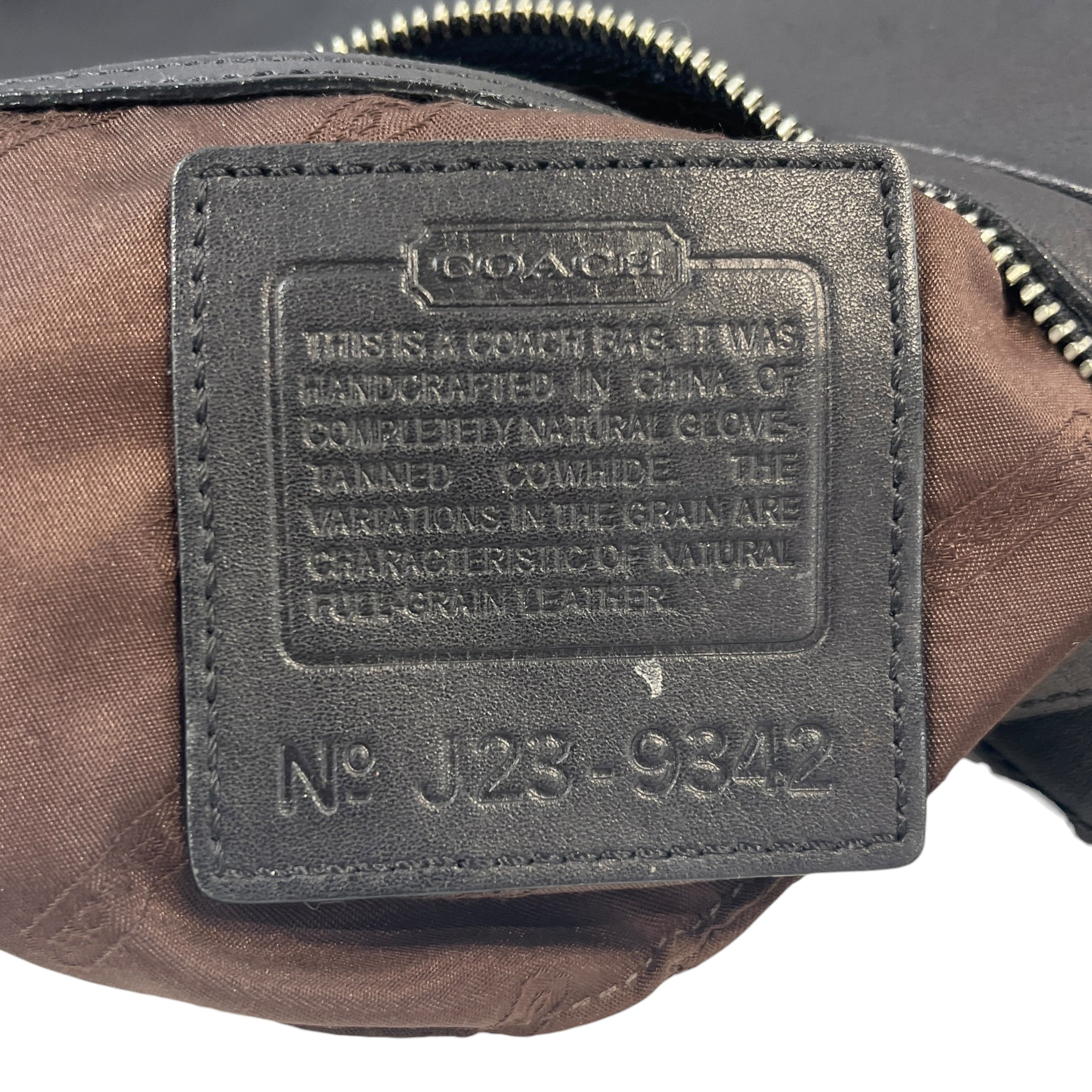 COACH/Hand Bag/Leather/BLK/Zoe Crescent Hobo view 5