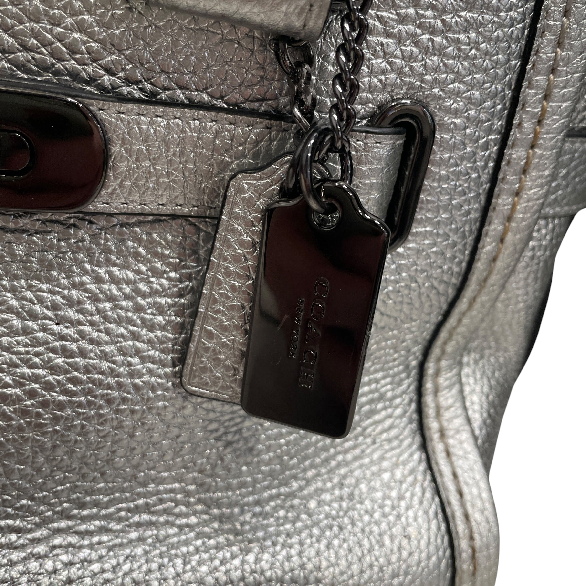 COACH/Cross Body Bag/Leather/SLV/SWAGGER STATCHEL view 4