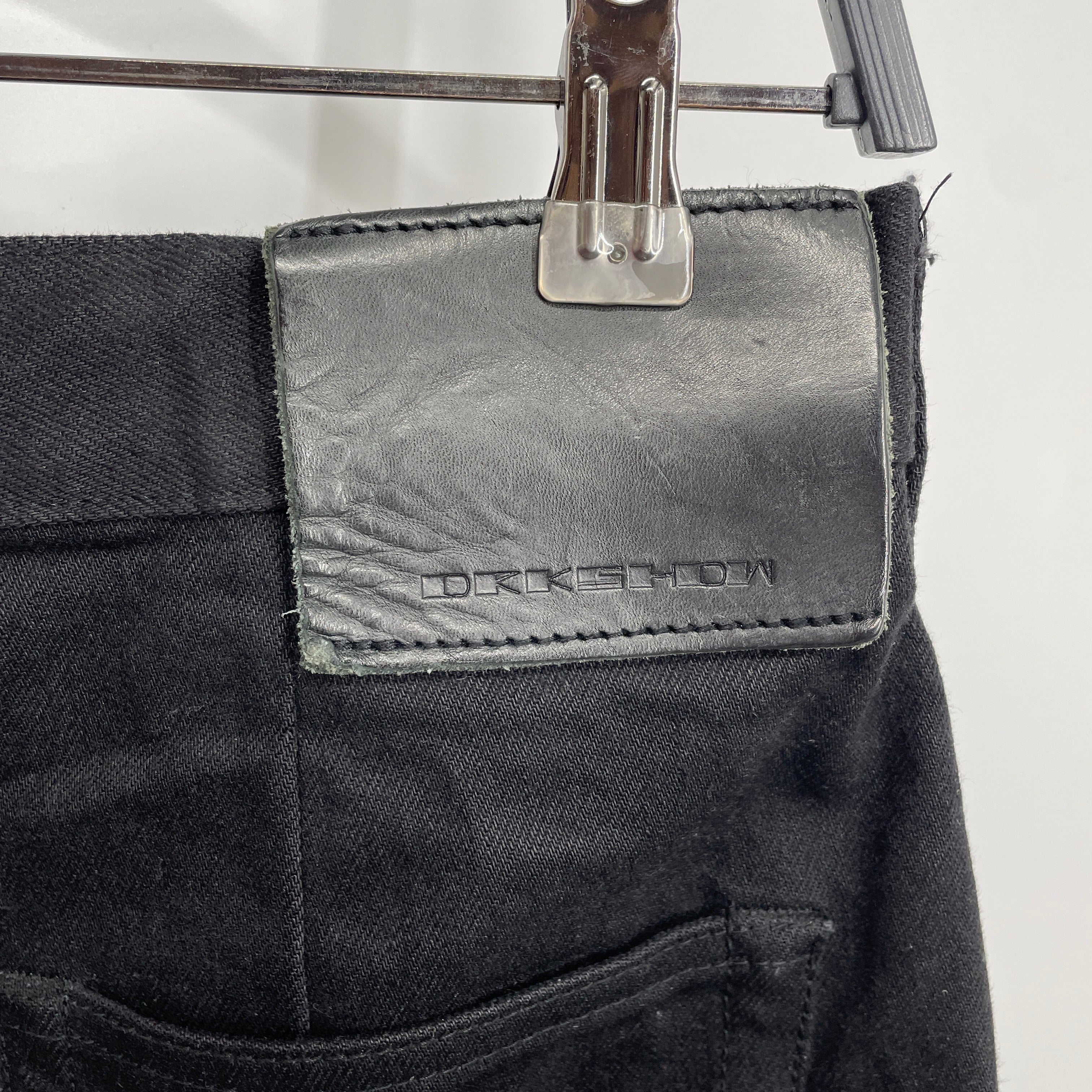 Rick Owens/Pants/30/Denim/BLK/Button Fly/GETH CUT JAPANESE DENIM PANTS view 3