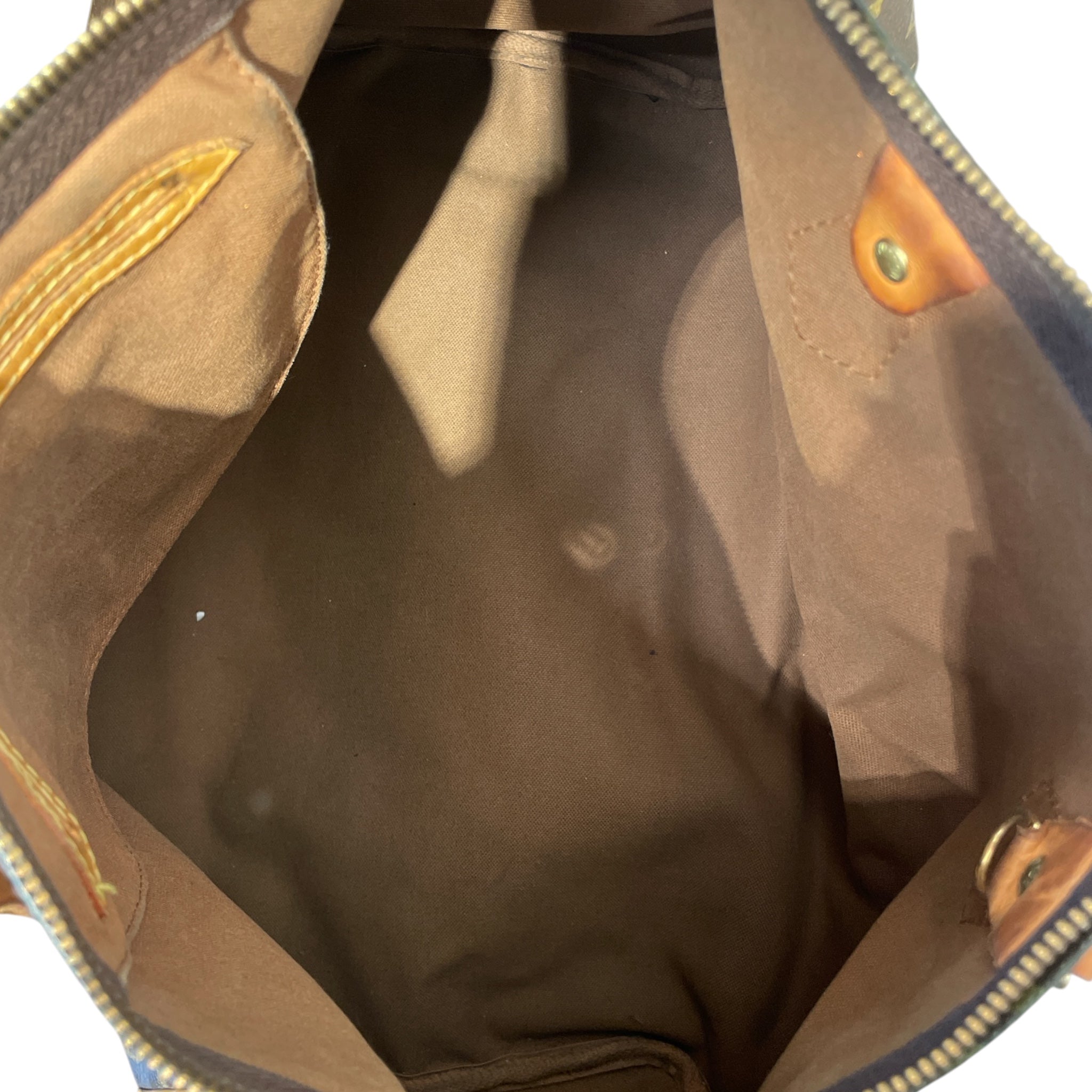 LOUIS VUITTON/Bag/Leather/BRW/SPEEDY view 4