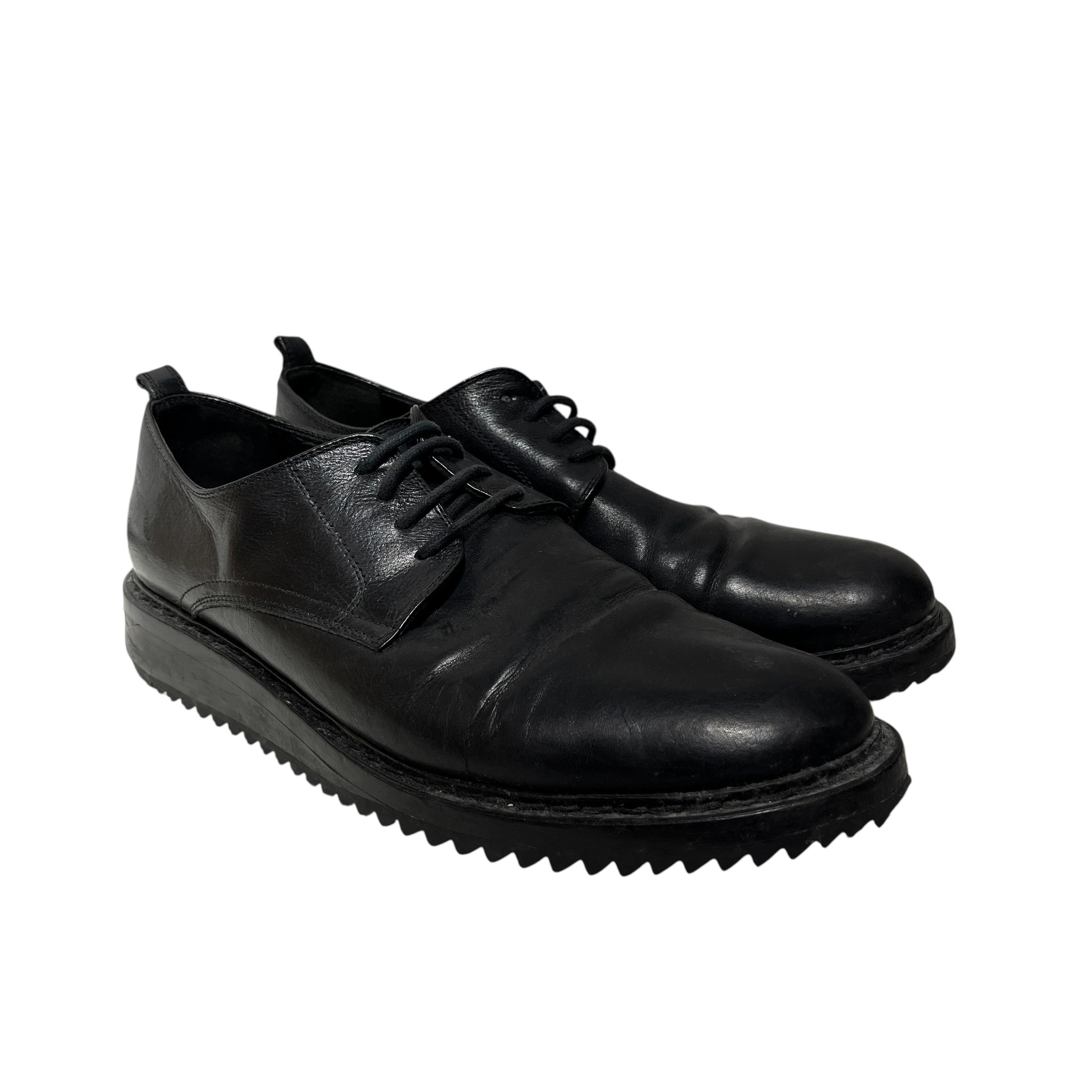 ANN DEMEULEMEESTER/Loafers/EU 43.5/Leather/BLK/BLACK LACES view 1