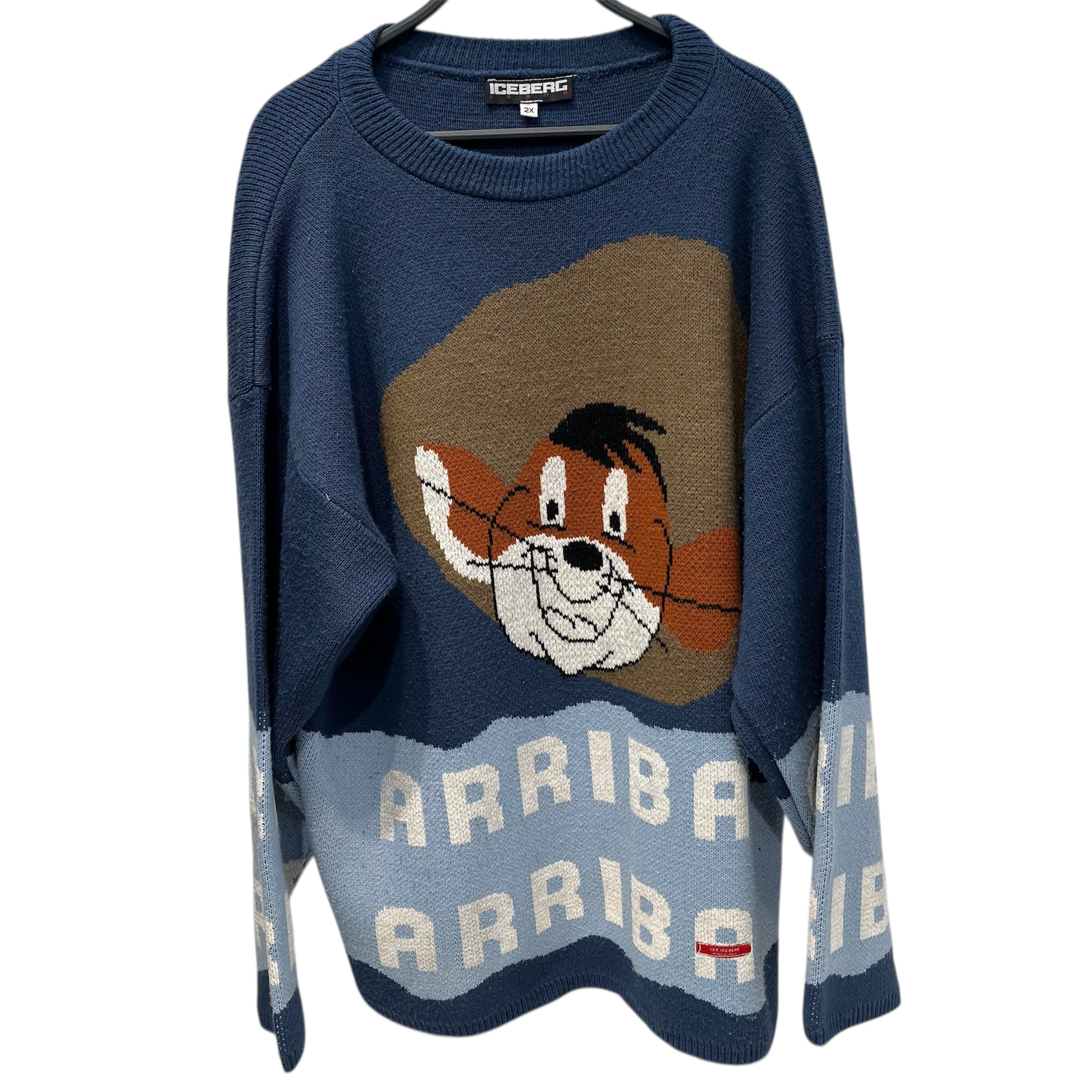 ICEBERG/Heavy Sweater/XXL/Wool/BLU/ARRIBA ARRIBA MOUSE view 1