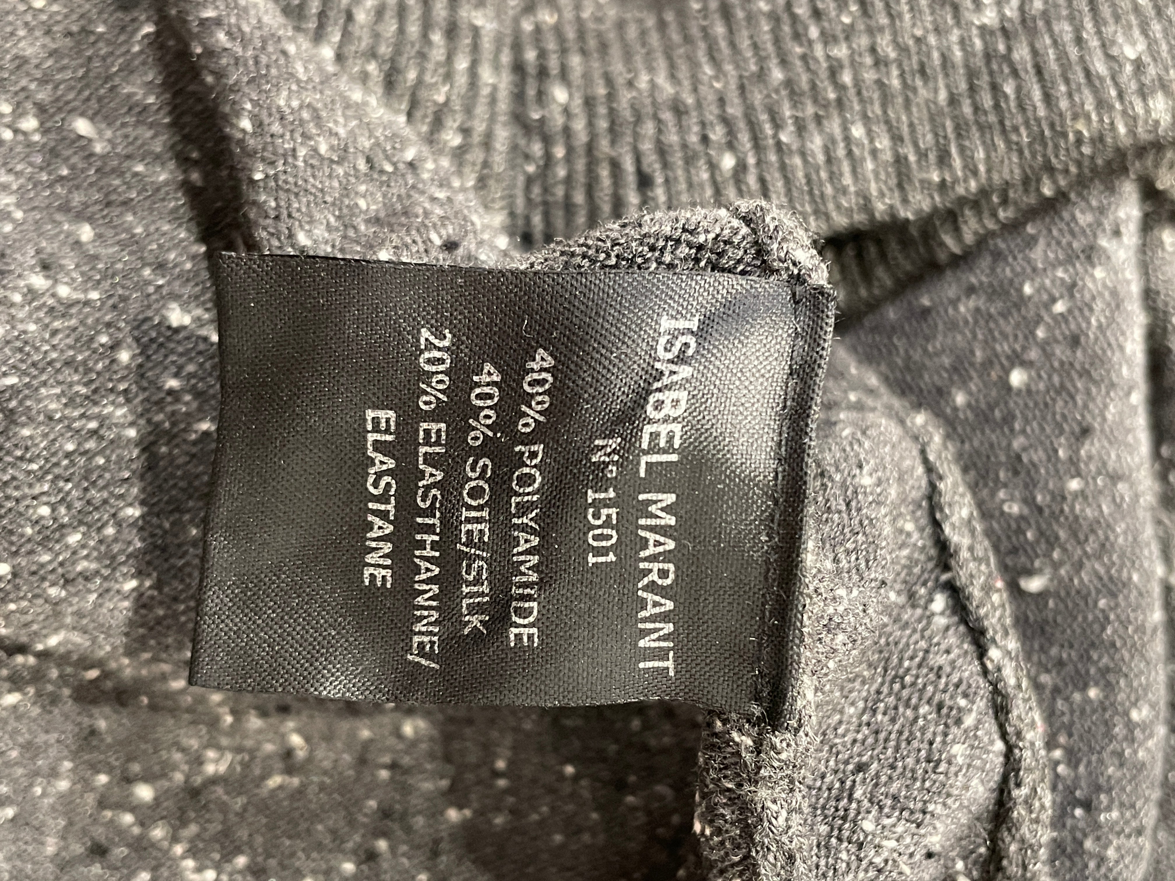 ISABEL MARANT/Sweater/1/Polyester/GRY/HEATHER GRY HOOK FRONT CLOSURE view 4