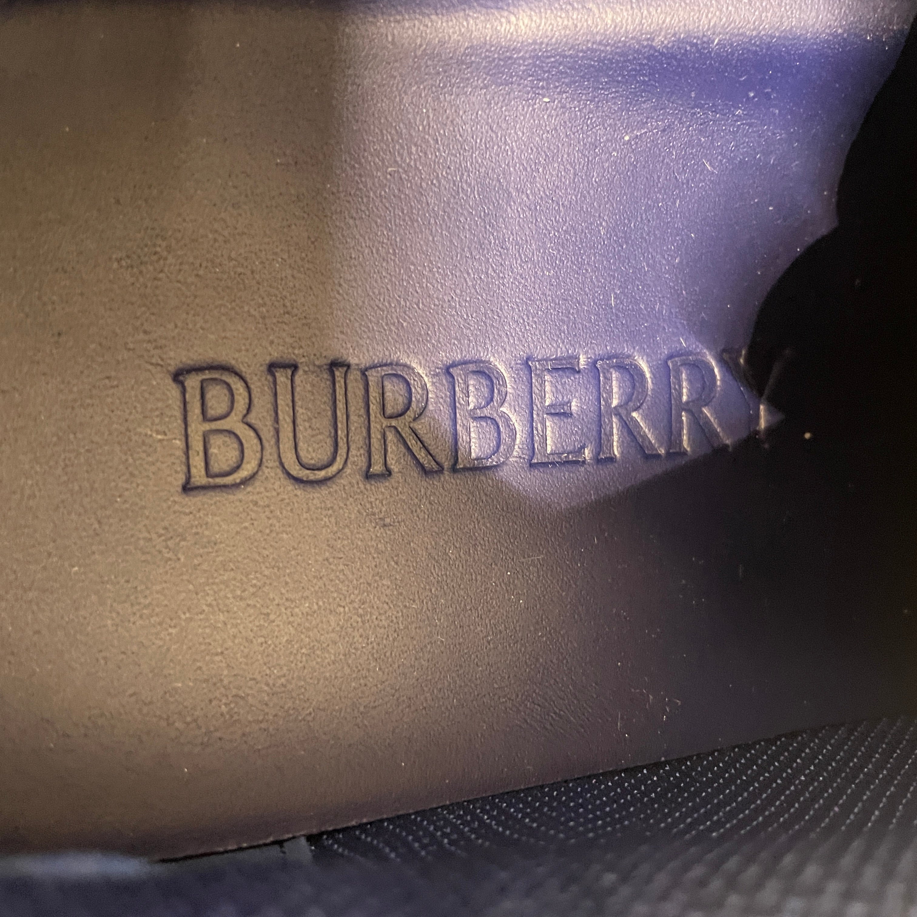 BURBERRY/Low-Sneakers/EU 43/Cotton/BLU/WIDE  BRAIDED LACES BLU view 6