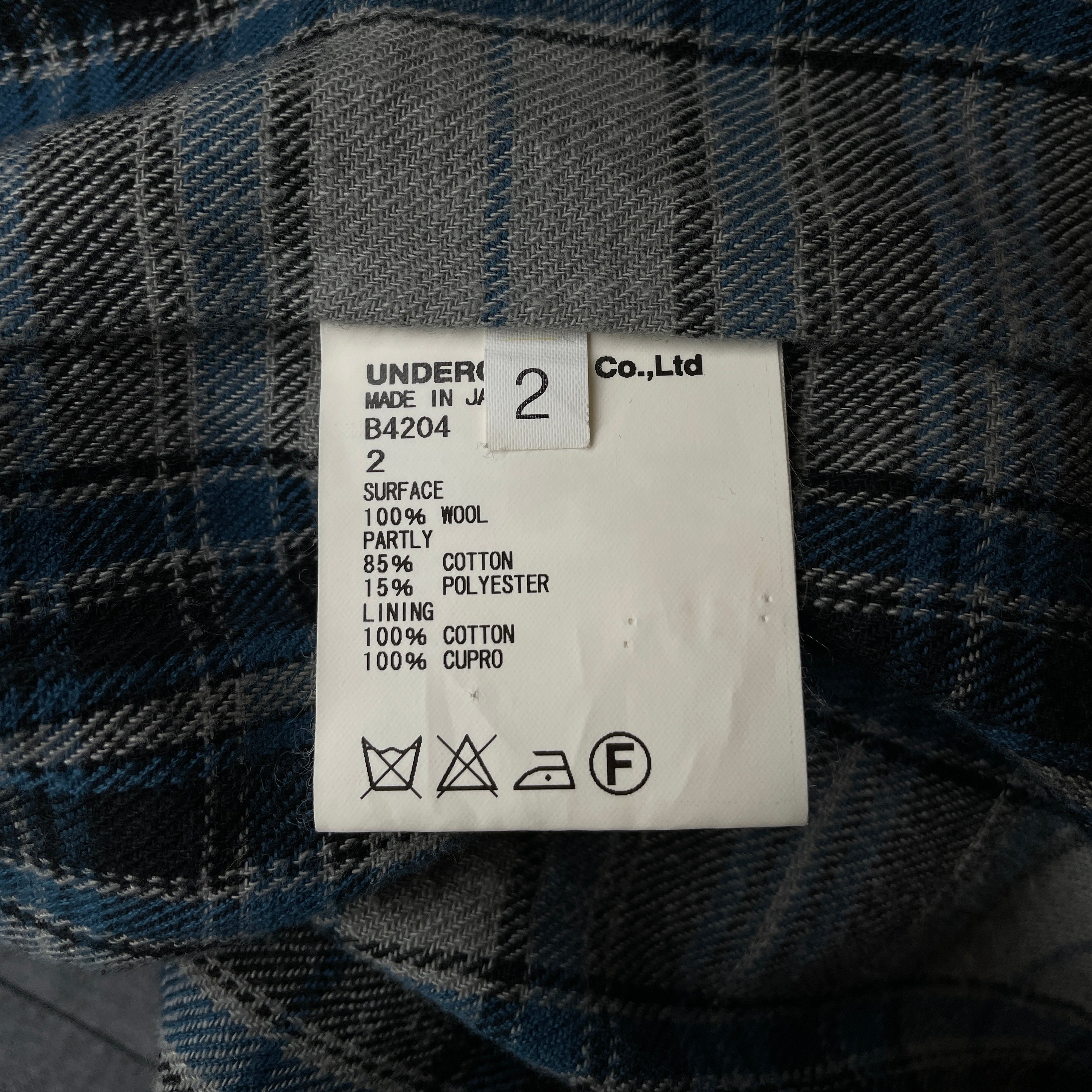 UNDERCOVER/GORE-TEX/Jacket/2/Polyester/GRY/AW08 PLAID LINED UISM view 3