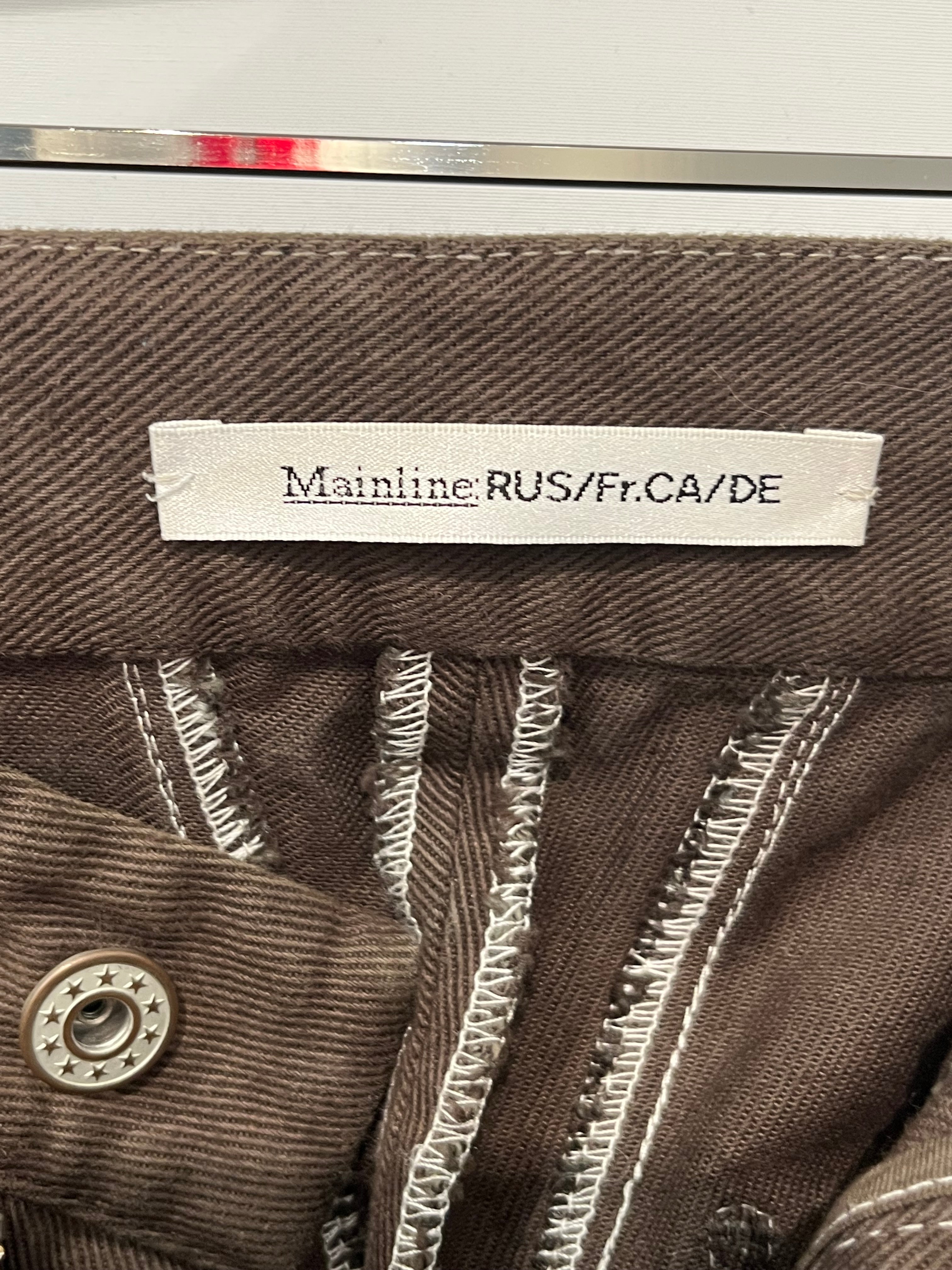 Mainline:RUS/Fr.CA/DE/Straight Pants/28/Cotton/BLU/ELLA PANEL JEANS WHT STAR BTN view 4