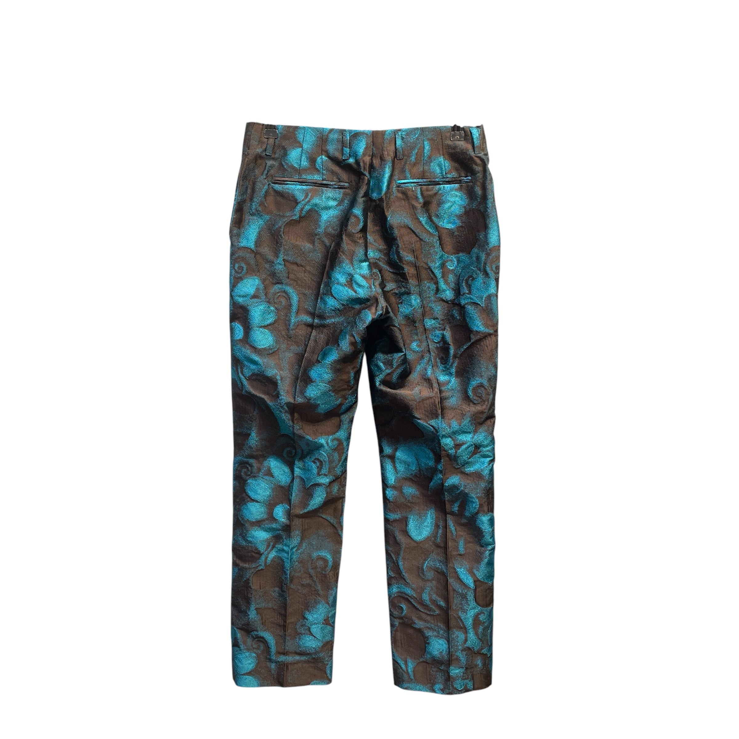 DRIES VAN NOTEN/Bottoms/38/Blue/Polyester/71-04-04-04010/71-04-04-04010 view 2