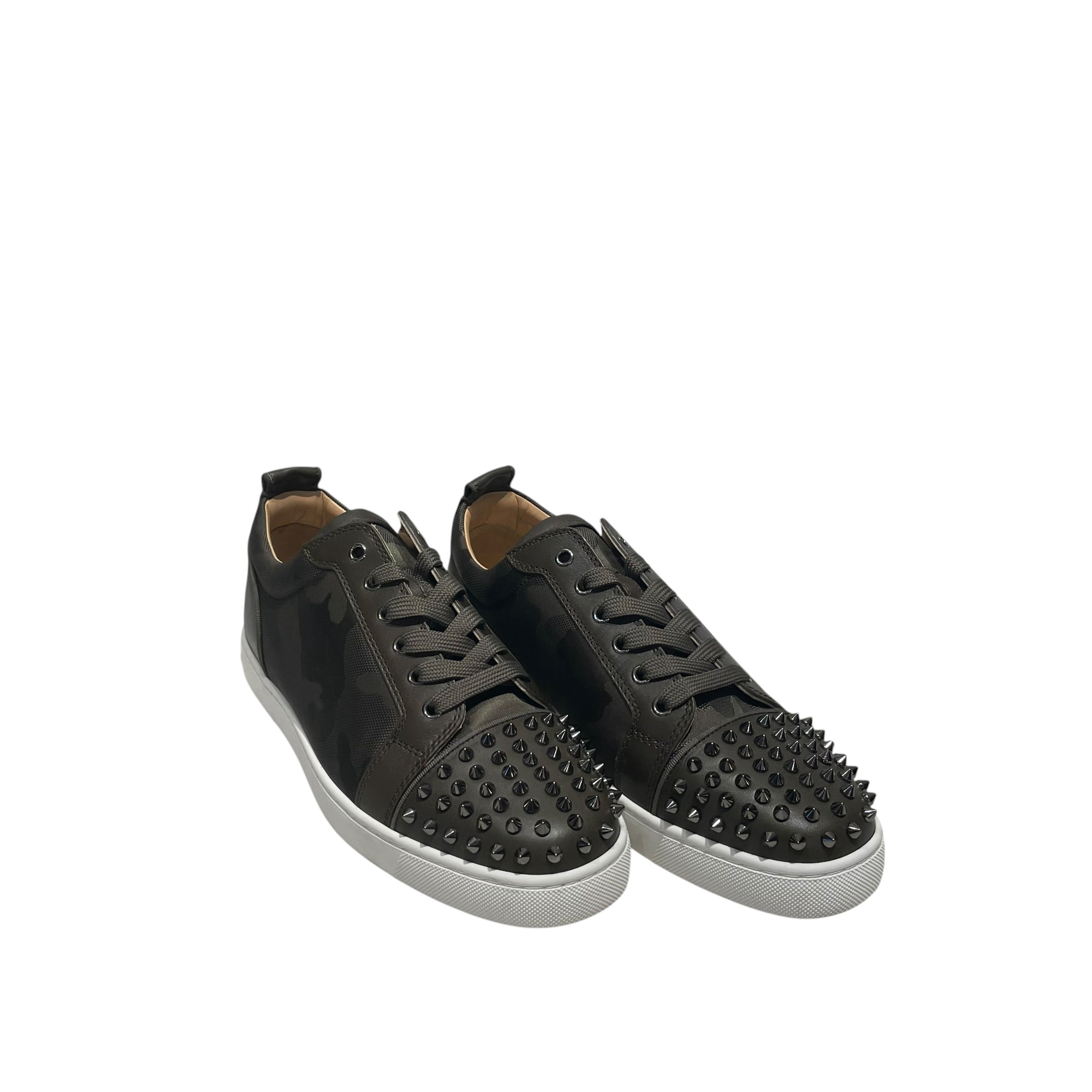 Christian Louboutin/Low-Sneakers/EU 42.5/Camouflage/Nylon/GRN/Army Junior Spikes view 1