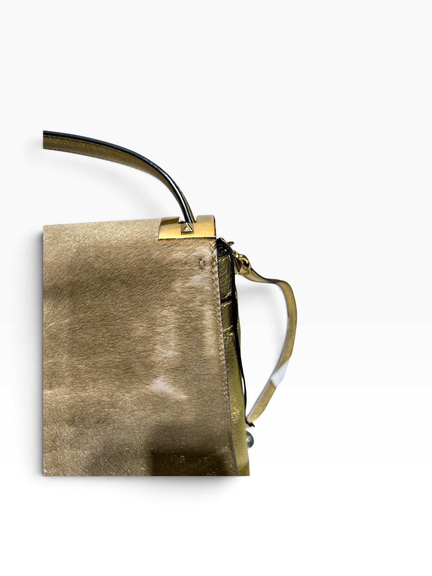 VALENTINO/Hand Bag/Fur/BEG/Rockstud Fur Bag view 8