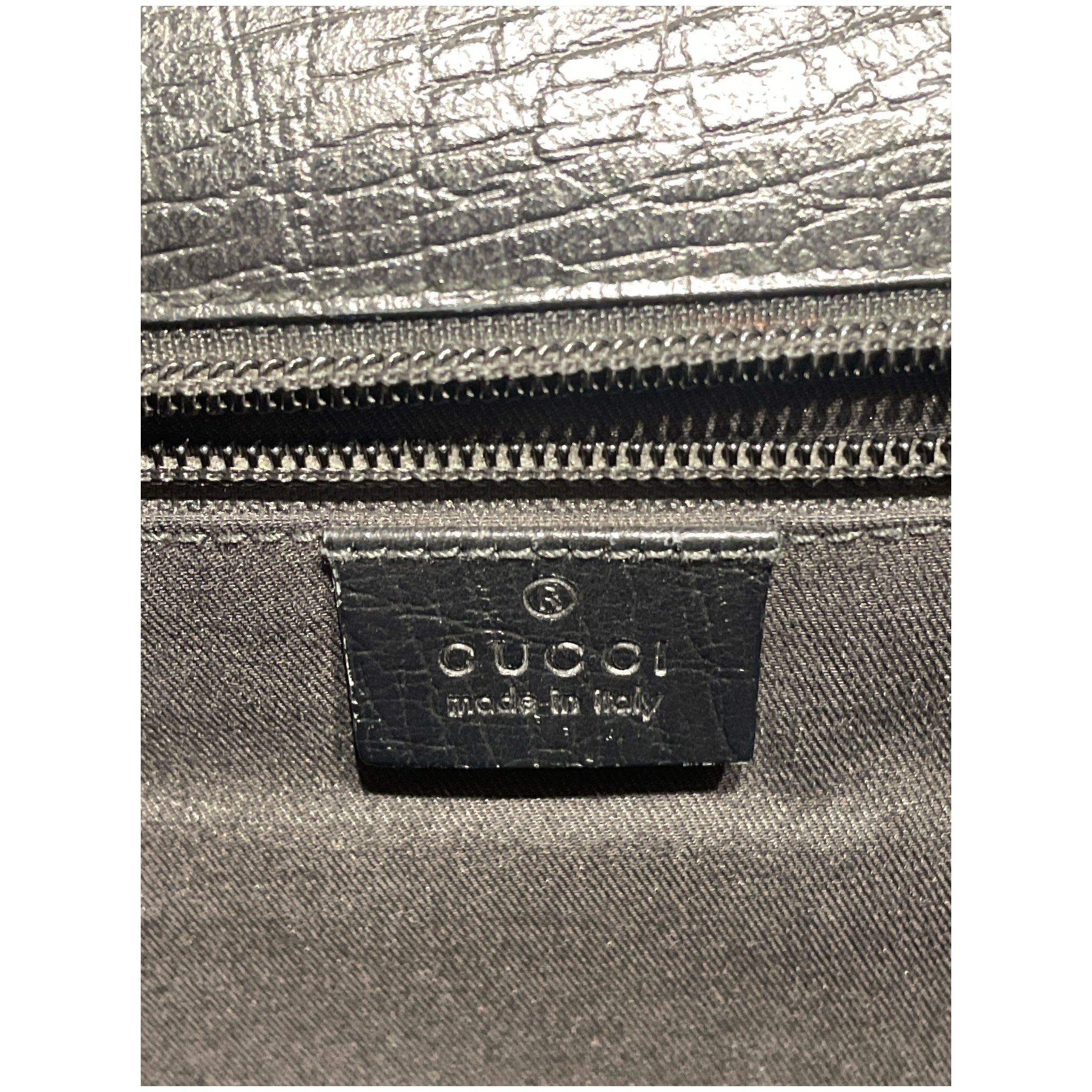 GUCCI/Bag/Leather/BLK/briefcase view 4