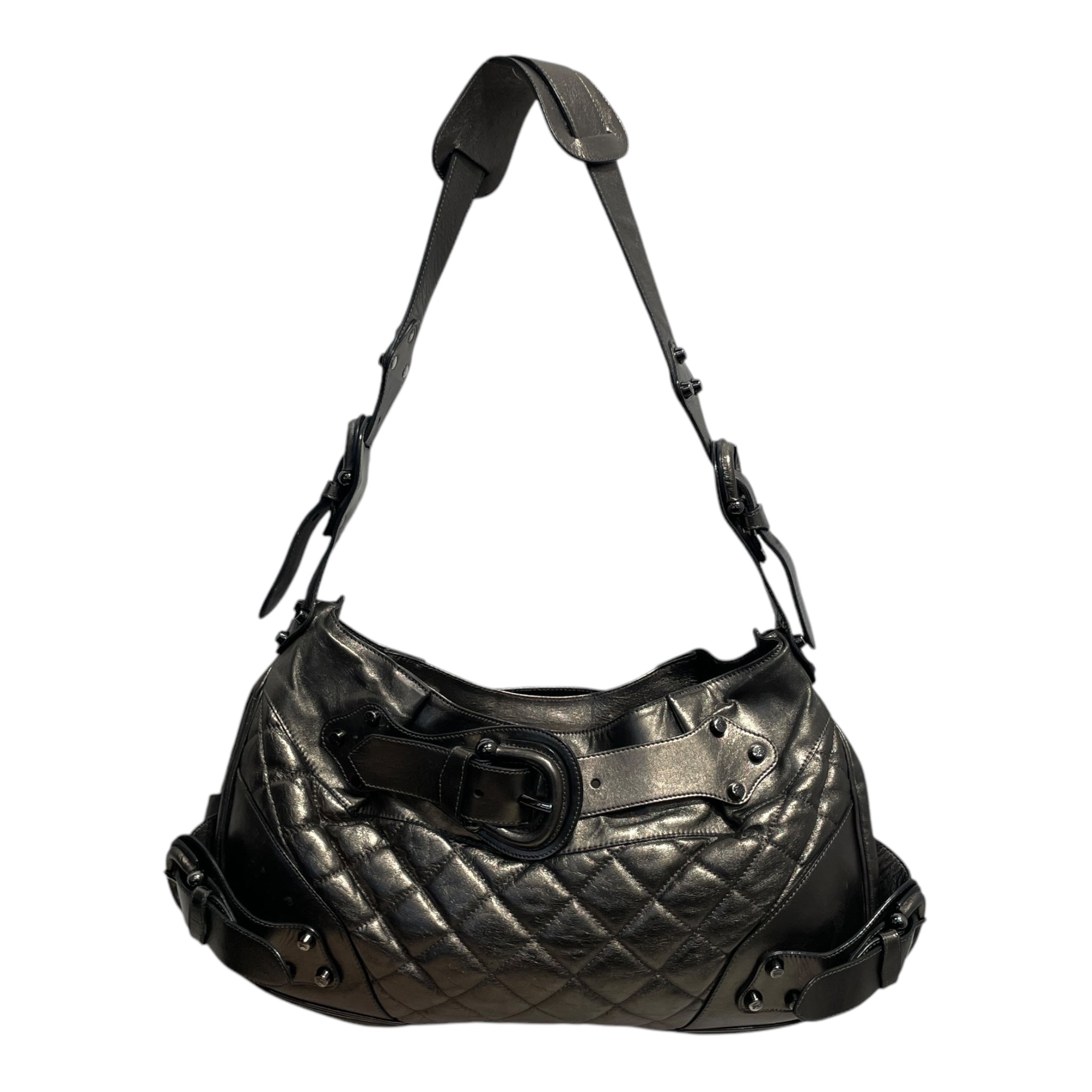 BURBERRY/Bag/Iridescent/Leather/GLD/ QUILTED LEATHER SHOULDER bAG view 1