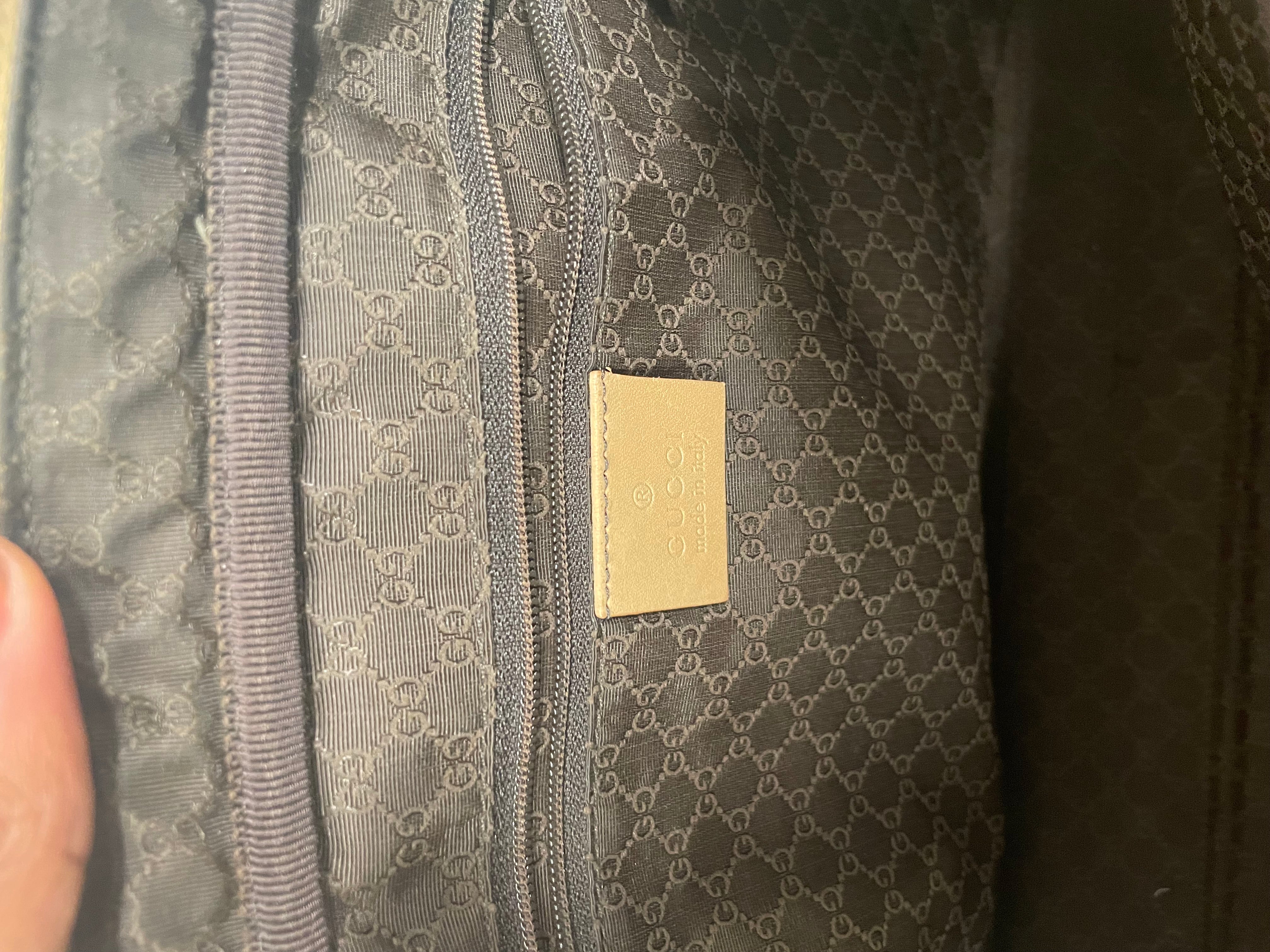 GUCCI/Hand Bag/Leather/BEG/CALFSKIN/ZIPPER LOGO view 4