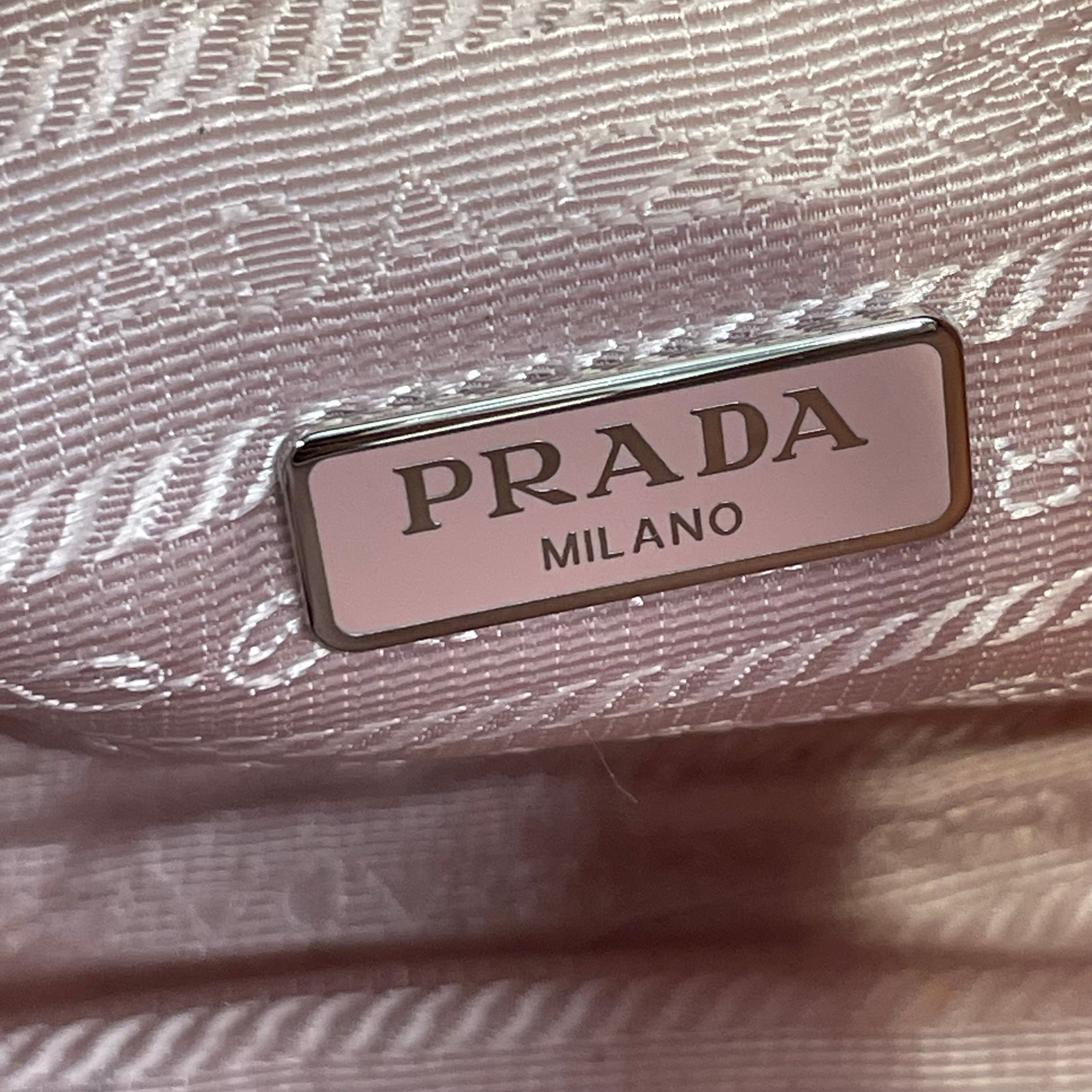PRADA/Hand Bag/Nylon/PNK/SLVR DETAIL/PNK STRAP view 4