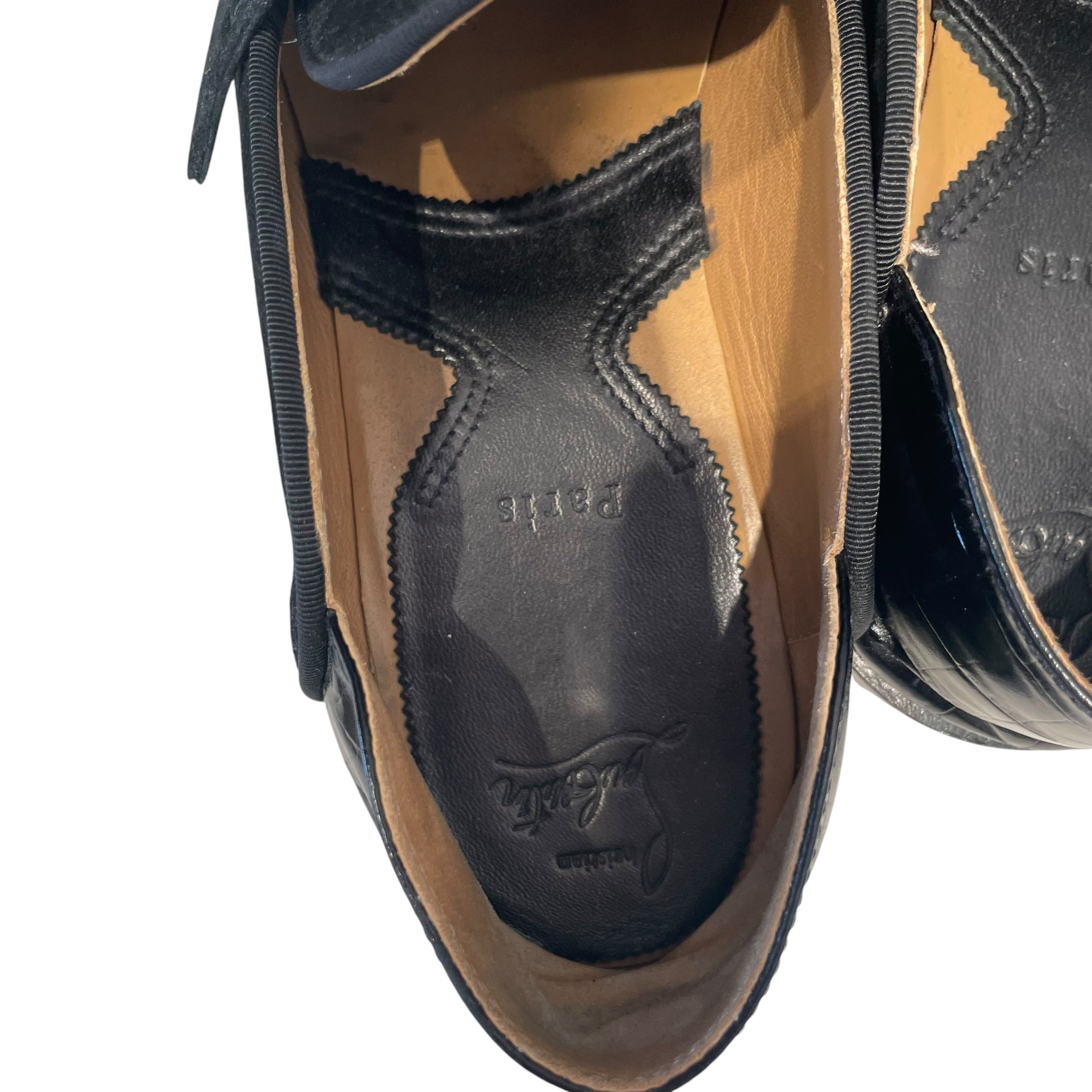 Christian Louboutin/Loafers/EU 43/Suede/BLK/ view 3