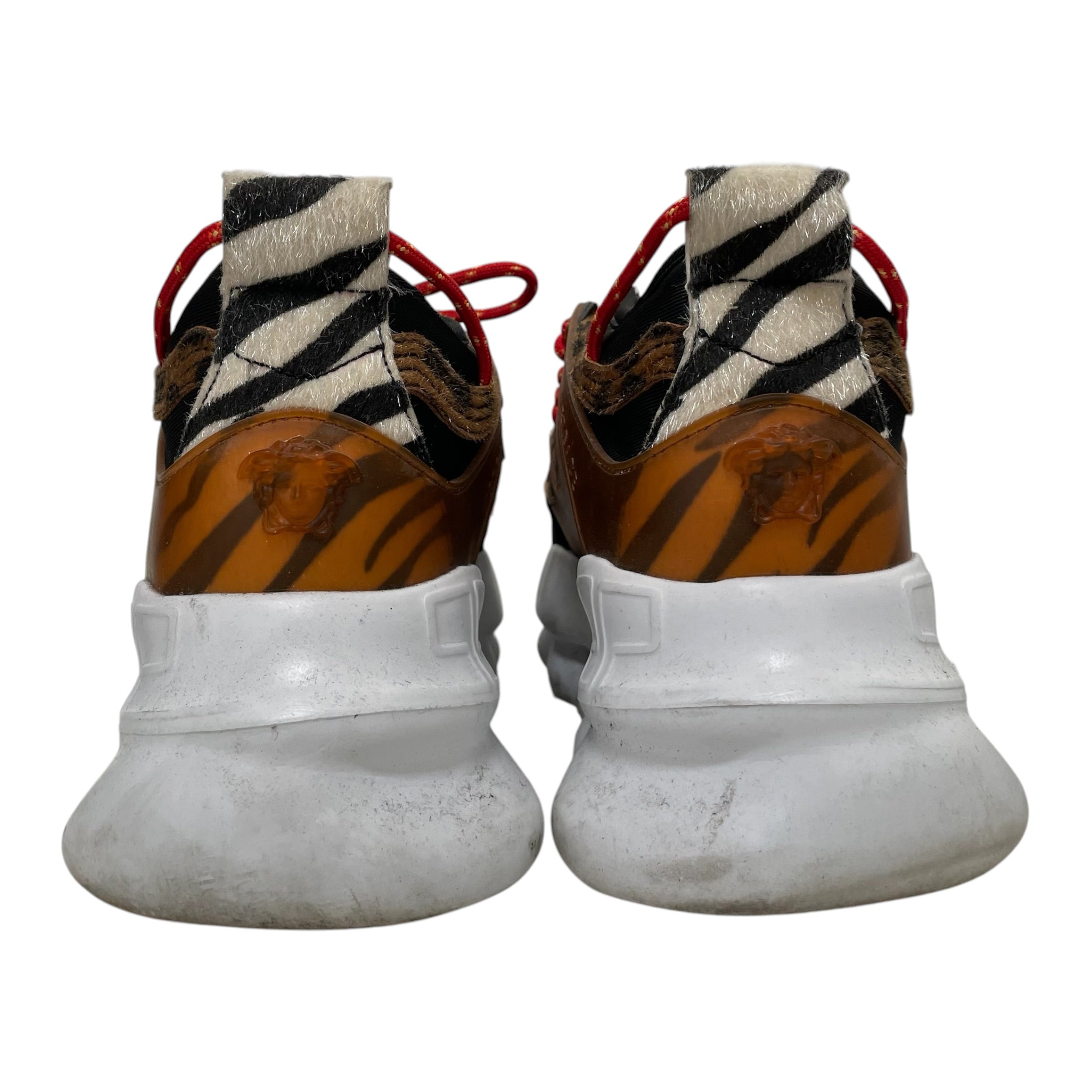 VERSACE/Low-Sneakers/EU 41/Animal Pattern/Cotton/BRW/chain reaction view 4
