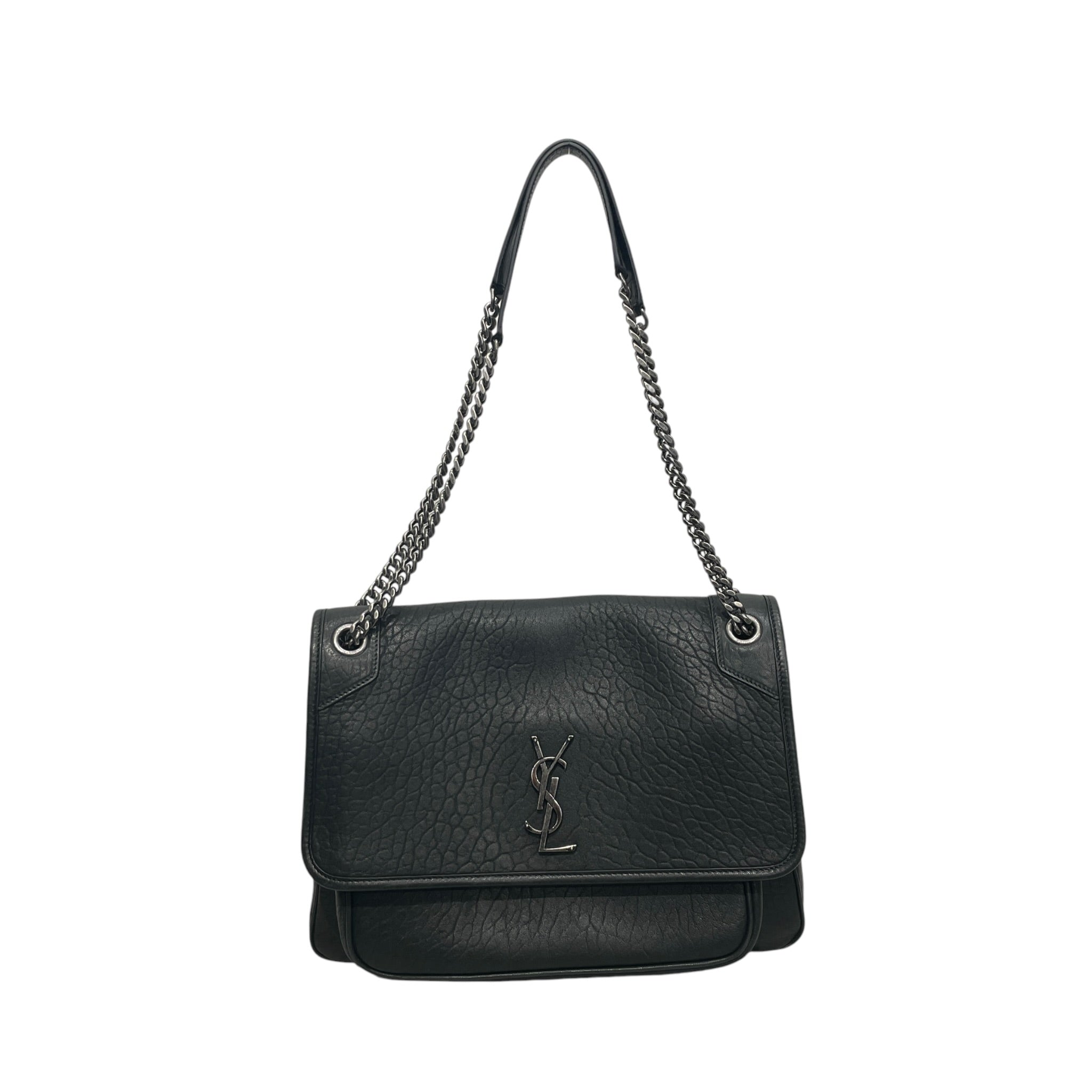 YVES SAINT LAURENT/Bag/Leather/BLK/DOUBLE MESSENGER view 1