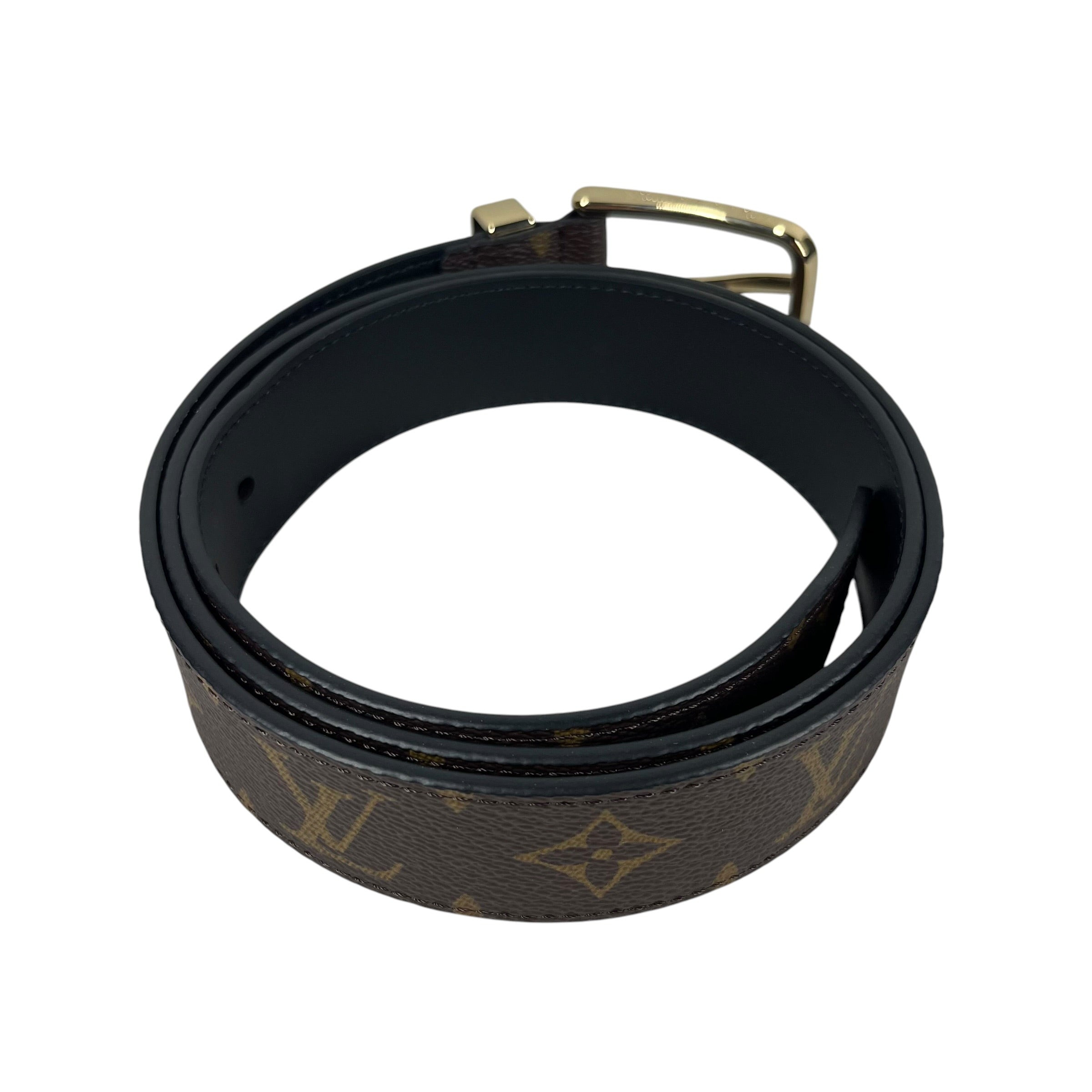 LOUIS VUITTON/Belt/Monogram/Leather/BRW/PONT NEUF BELT view 2