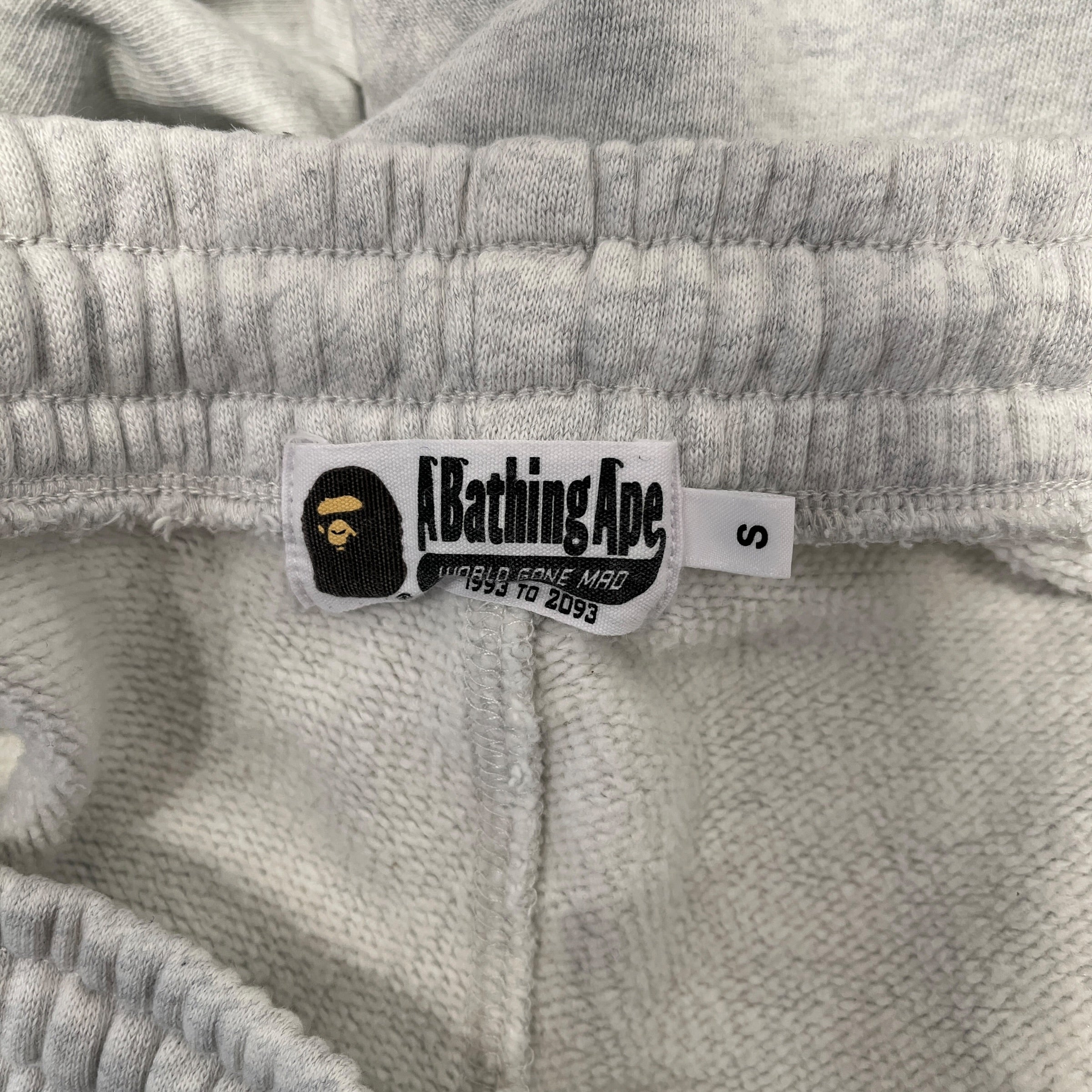 A BATHING APE/Pants/S/Cotton/SLV/logo on back view 3